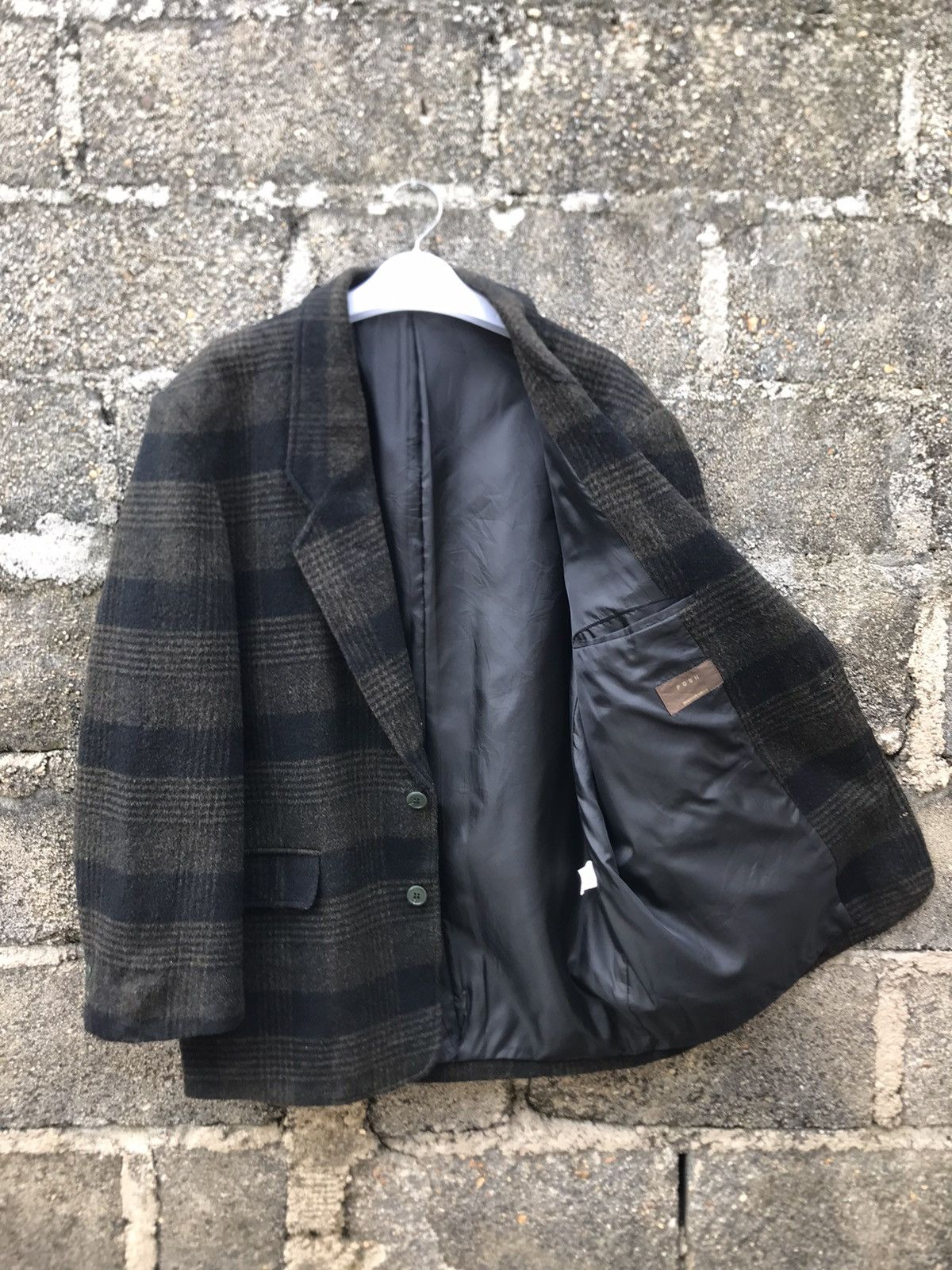 Japanese Brand ⚡️Vintage Posh Flannel Wool Coat Size US M / EU 48-50 / 2 - 7 Thumbnail
