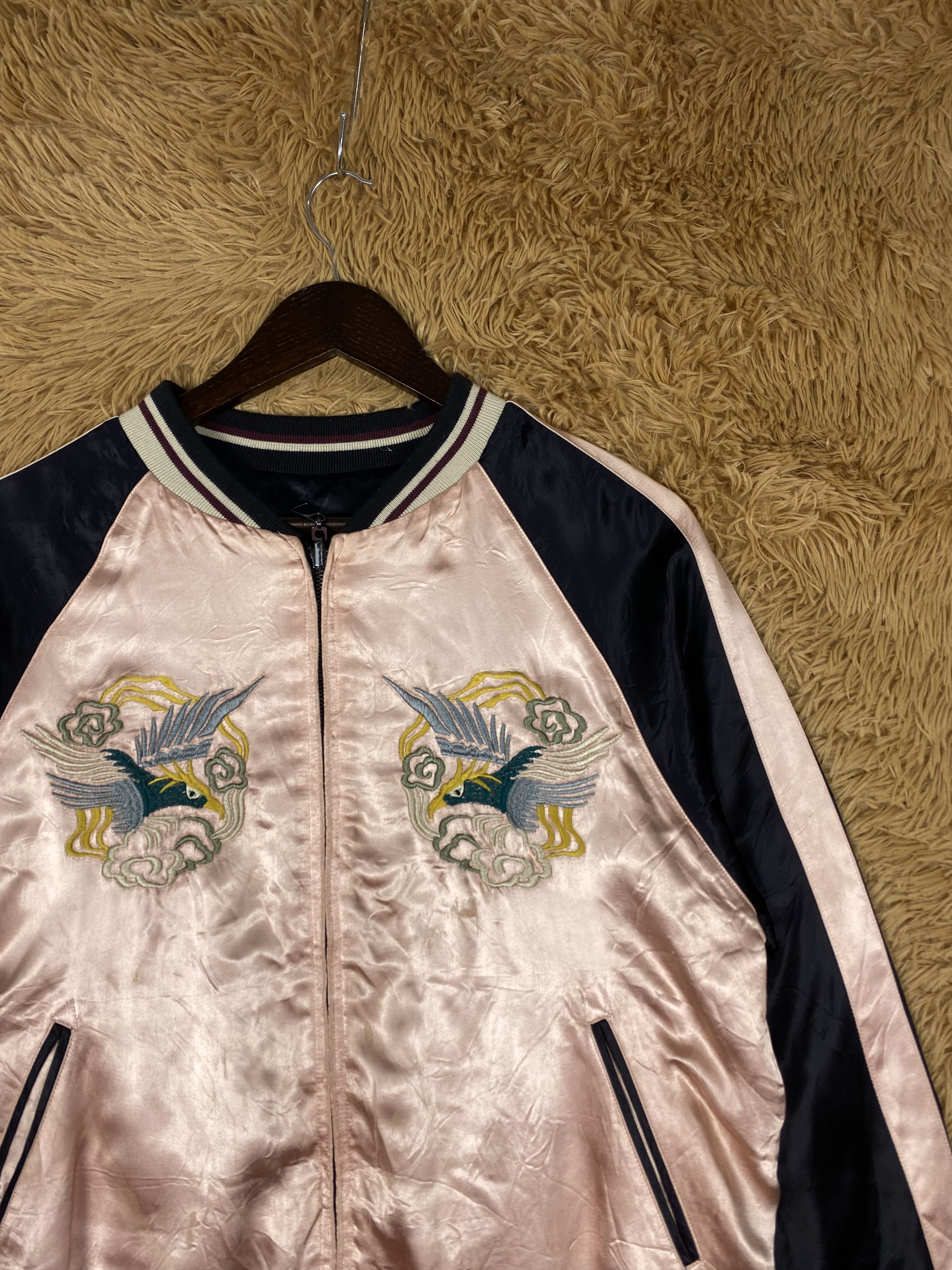 Zara Vintage Zara Sukajan Varsity Jacket DJ1089 Size S / US 4 / IT 40 - 4 Thumbnail