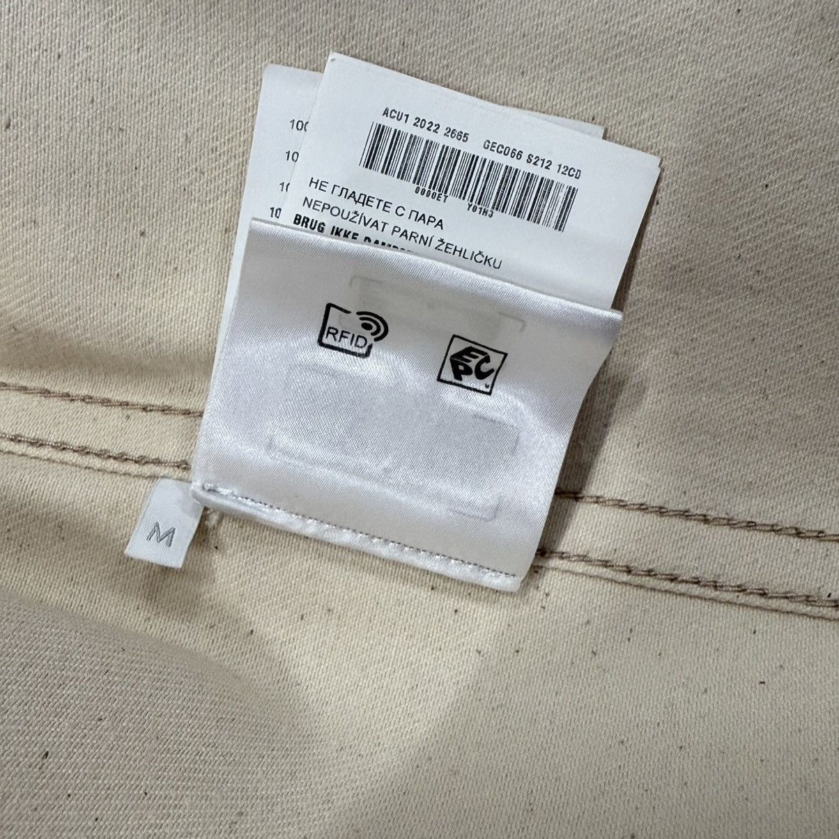 Prada Prada beige denim shirt with triangle logo, size M. Size US M / EU 48-50 / 2 - 8 Thumbnail