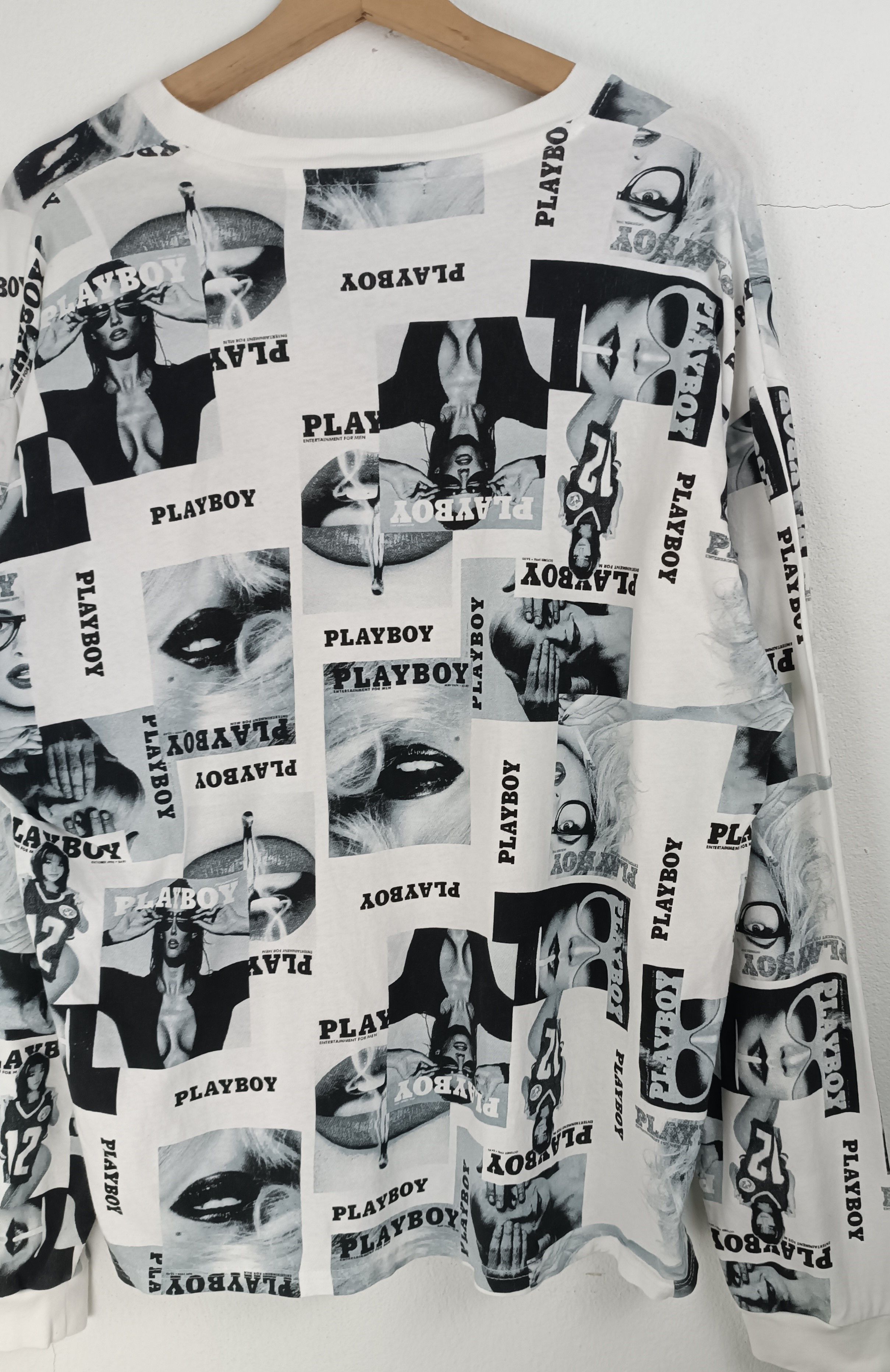 Playboy VINTAGE Y2K PLAYBOY AOP BUNNY SEXY GYATT PORNHUB ADULT TEE Size US L / EU 52-54 / 3 - 4 Thumbnail