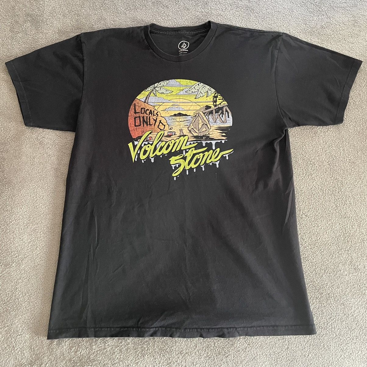 Volcom Black ‘Locals Only’ T-shirt Volcom Men’s Large Size US L / EU 52-54 / 3 - 1 Thumbnail