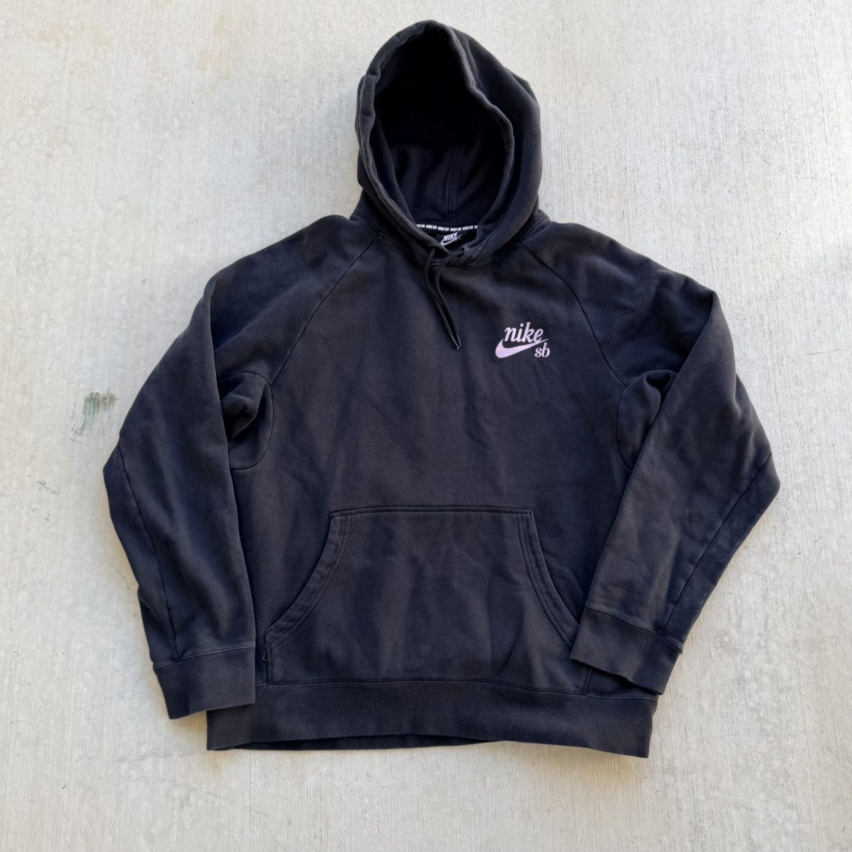 Nike SB Nike Sb Hoodie Men Size Large Black Spell Out Pullover Size US L / EU 52-54 / 3 - 2 Thumbnail