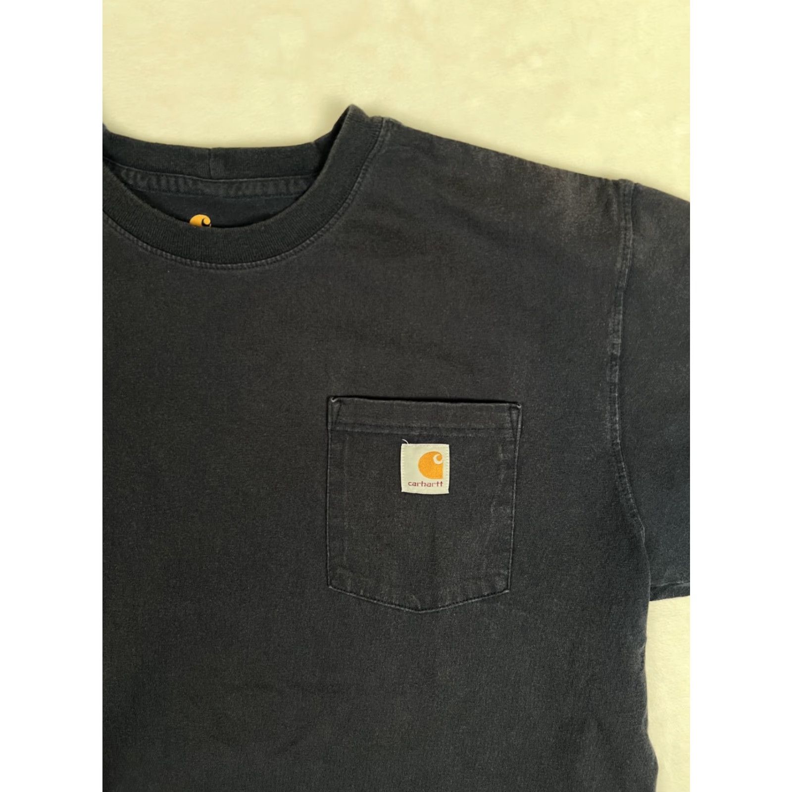 Carhartt VINTAGE Carhartt K87 Blue Pocket Tee T-Shirt LT Large Tall Men’s Crew Neck Short Sleeve Grunge 90s Classic Size US L / EU 52-54 / 3 - 2 Thumbnail