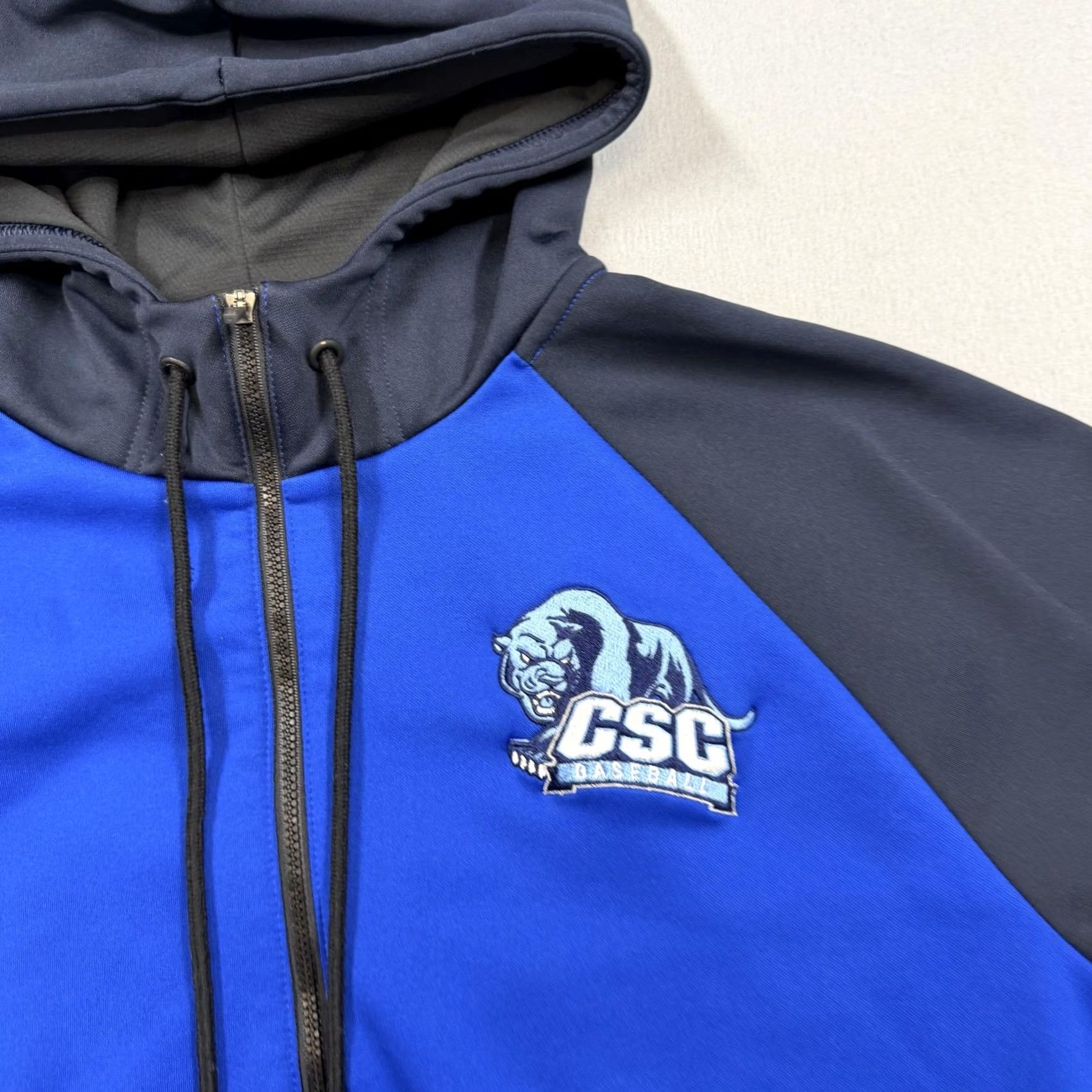 New Balance New Balance Hoodie Mens Large Blue 1/4 Zip Pullover Short Sleeve Sweatshirt Baseball Sports Moisture Wicking Pockets Logo Zipper Size US L / EU 52-54 / 3 - 2 Thumbnail