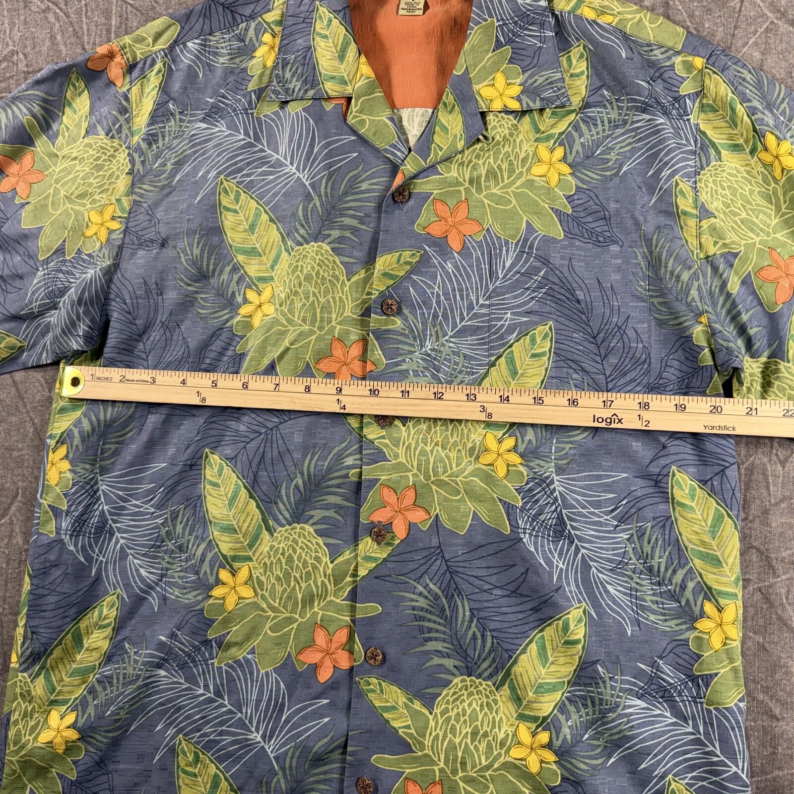 Tommy Bahama Tommy Bahama Shirt Men's S Blue Silk Hawaiian Button Down Size US S / EU 44-46 / 1 - 4 Thumbnail