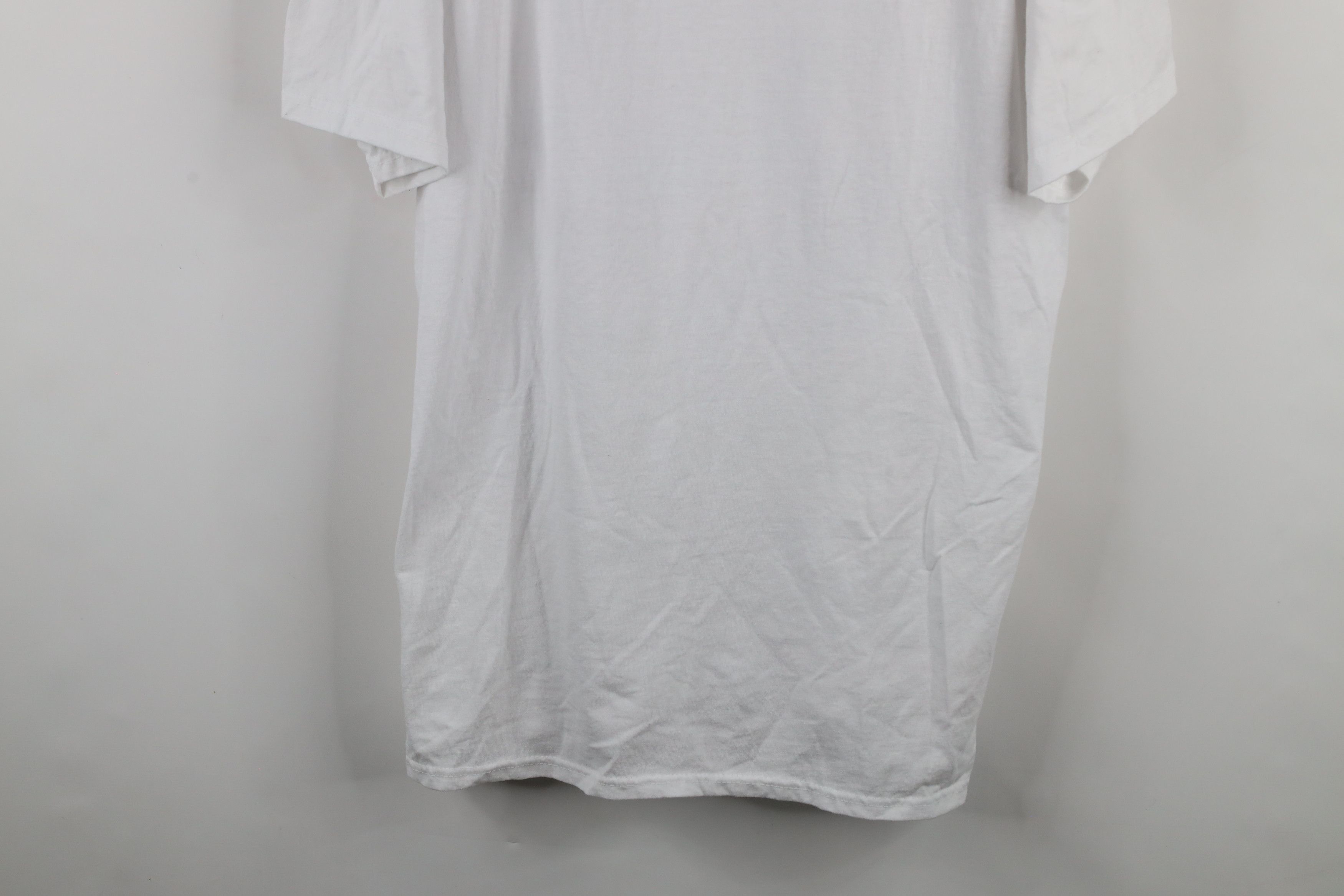 Vintage Vintage 90s Streetwear Cotton Short Sleeve T-Shirt White Size US XXL / EU 58 / 5 - 3 Thumbnail