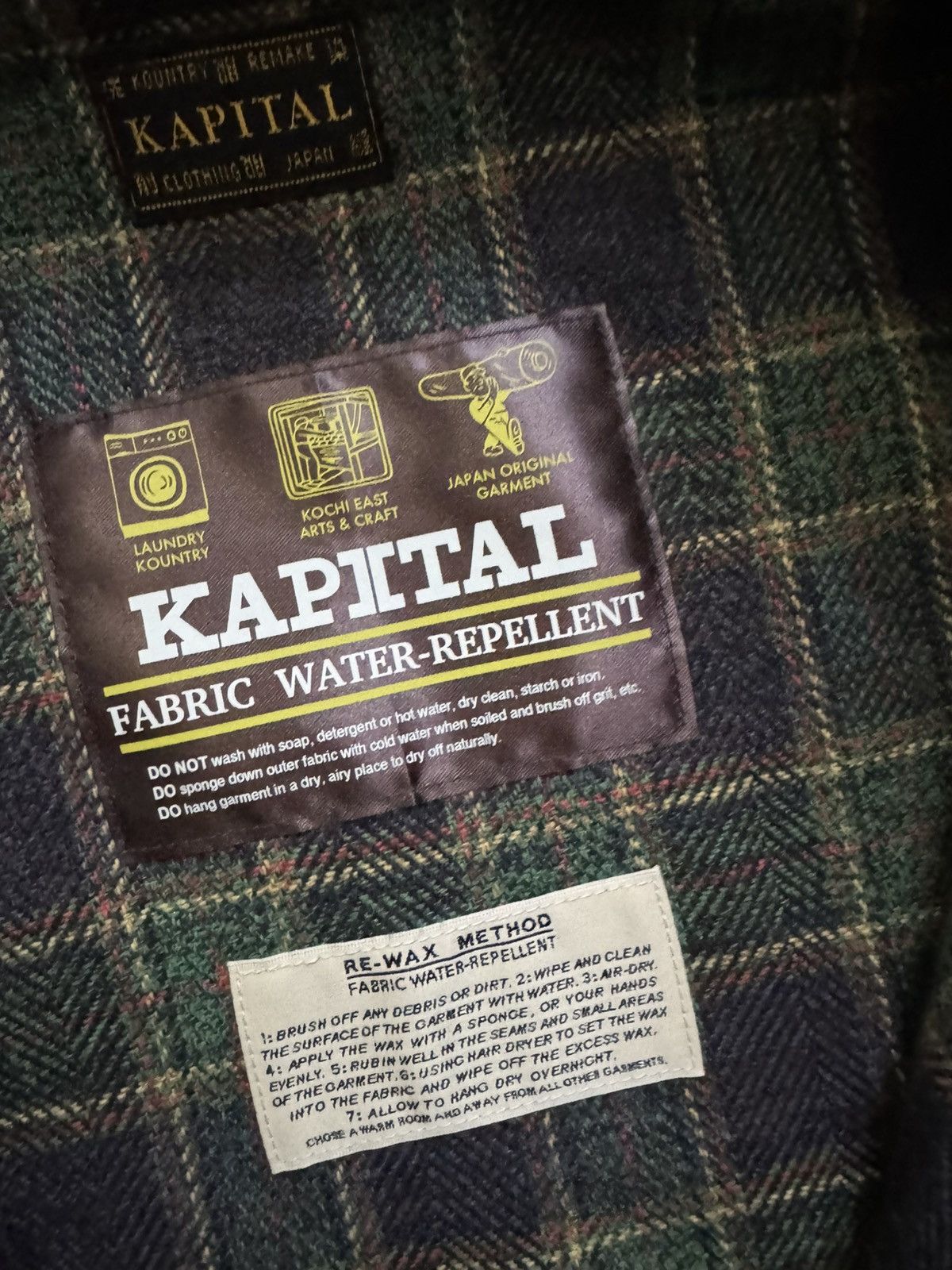 Kapital Kountry Kapital Navy Waxed Chore Jacket Size US XL / EU 56 / 4 - 6 Thumbnail