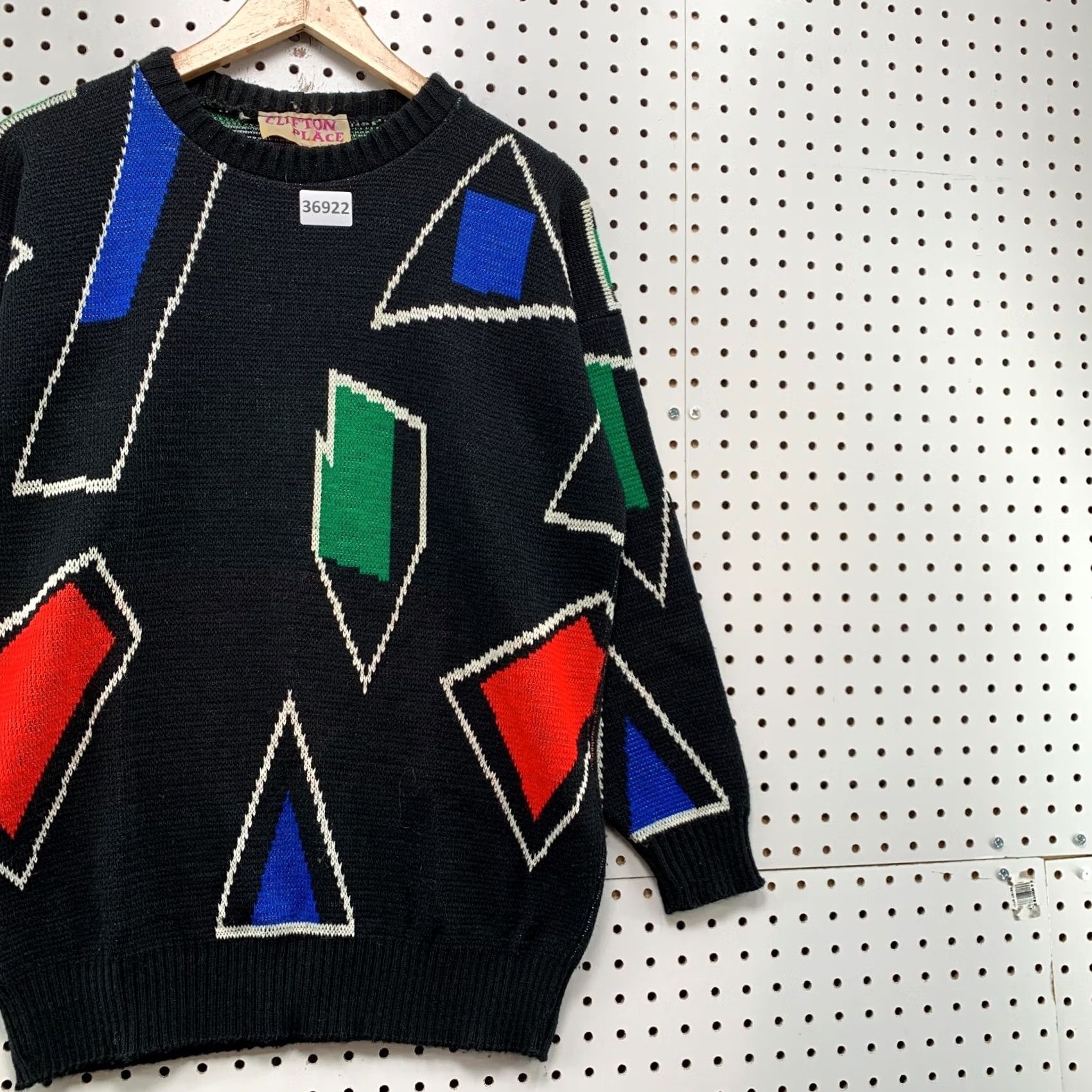 Vintage VINTAGE Clifton Place Sweater Womens Medium Black Abstract USA 80s Size M / US 6-8 / IT 42-44 - 4 Thumbnail