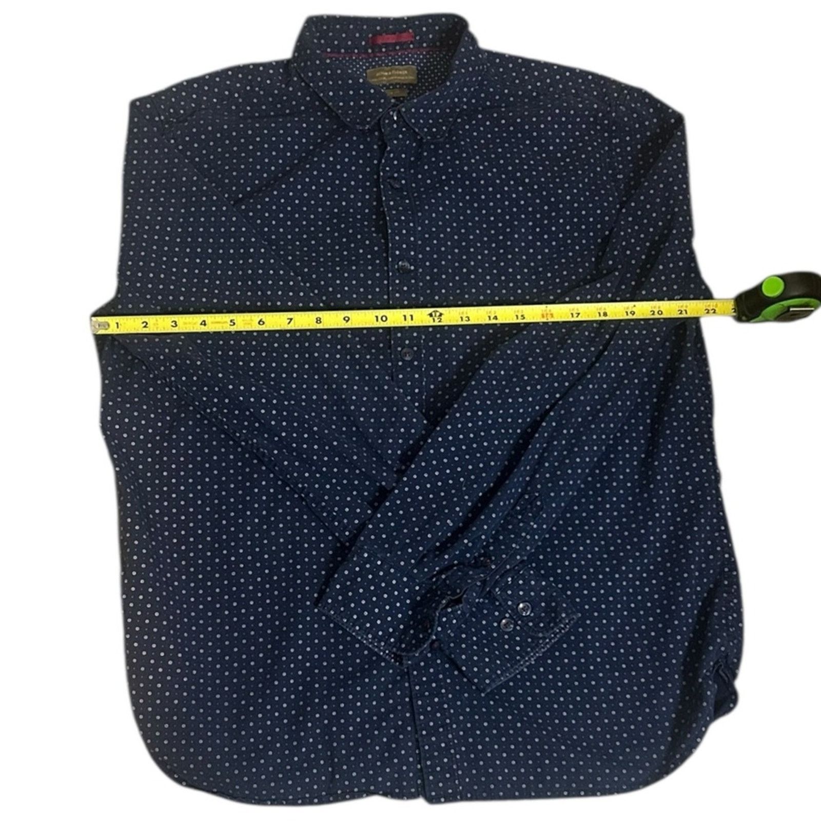 Other Denim & Flower Blue Classic Casual Button up Shirt Size XL Size US XL / EU 56 / 4 - 4 Thumbnail