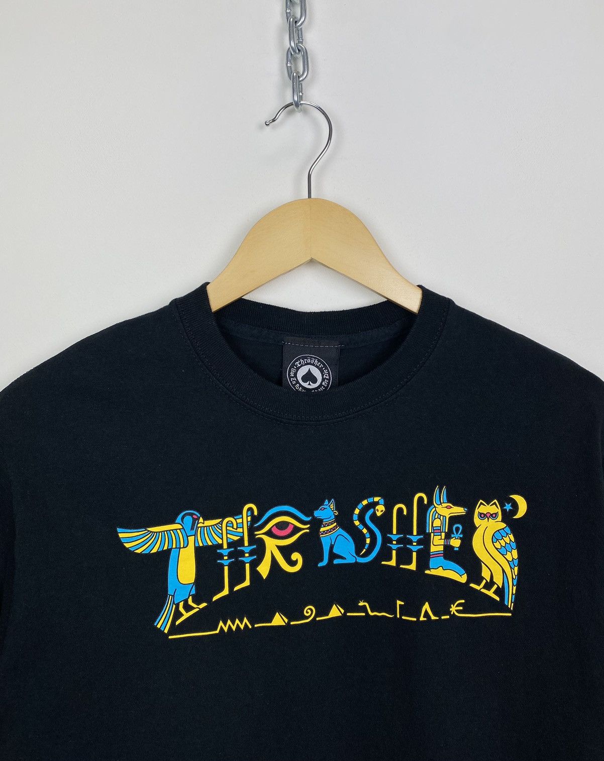 Gildan × Thrasher Thrasher Magazine Egypt Graphic T-shirt Y2K Skategang Size US M / EU 48-50 / 2 - 2 Thumbnail