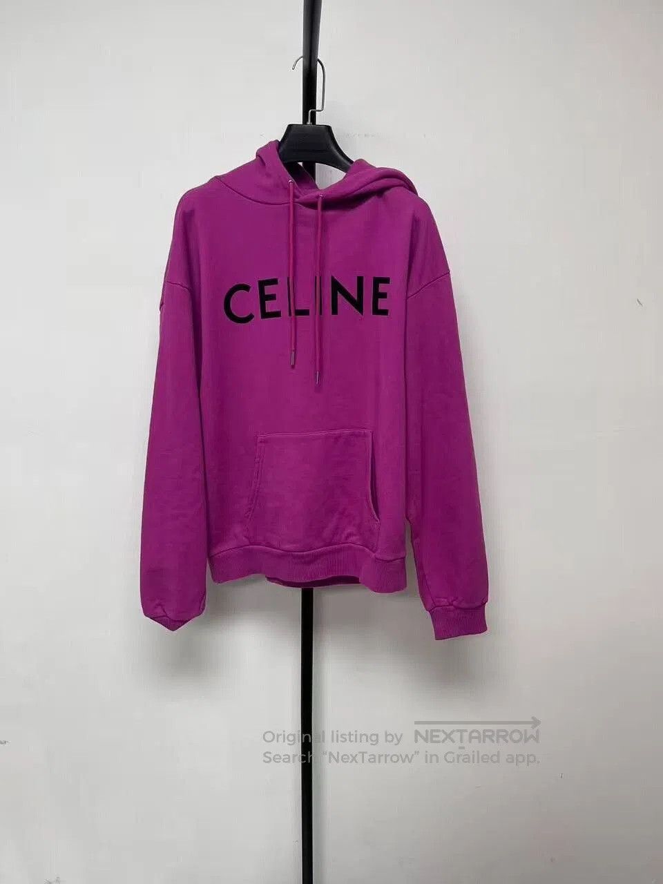 Celine celine logo printed pink hoodie for men. Size US S / EU 44-46 / 1 - 1 Thumbnail