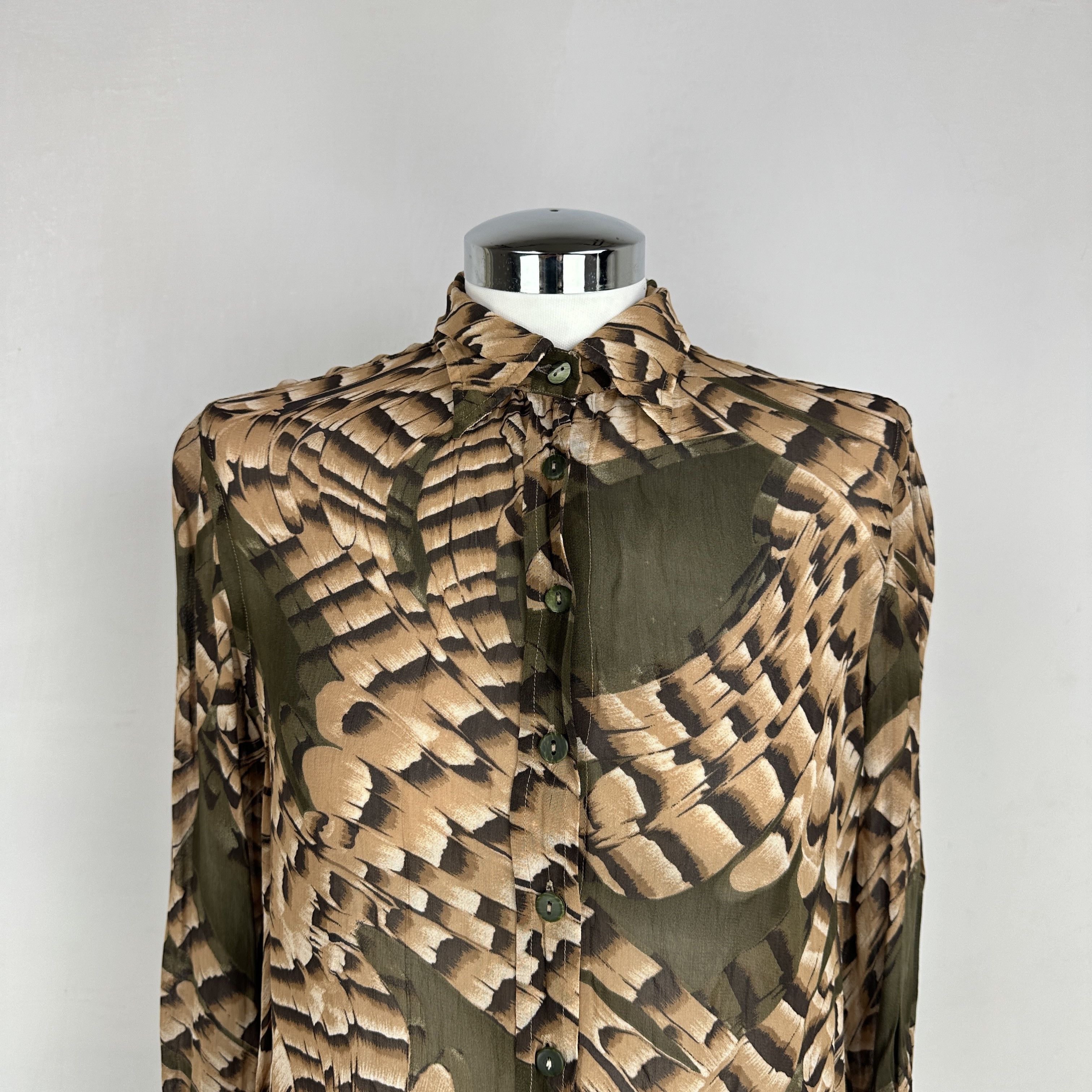 Roberto Cavalli Camicia Roberto Cavalli Seta – L Size L / US 10 / IT 46 - 3 Thumbnail
