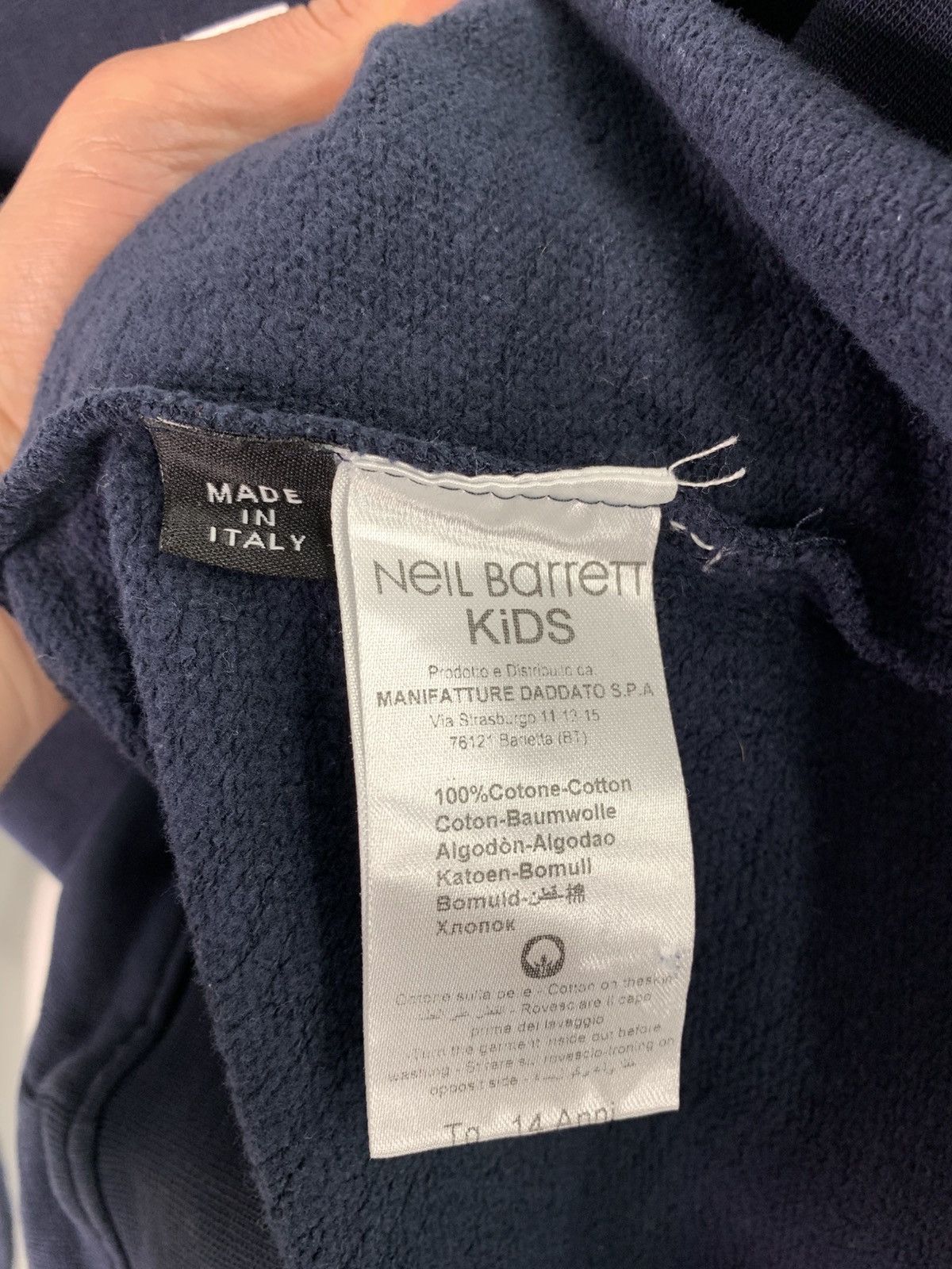 Designer × Neil Barrett Neil Barrett Kids 14Anni Mens Sweatshirt XXS/XS Size Size US XXS / EU 40 - 6 Thumbnail