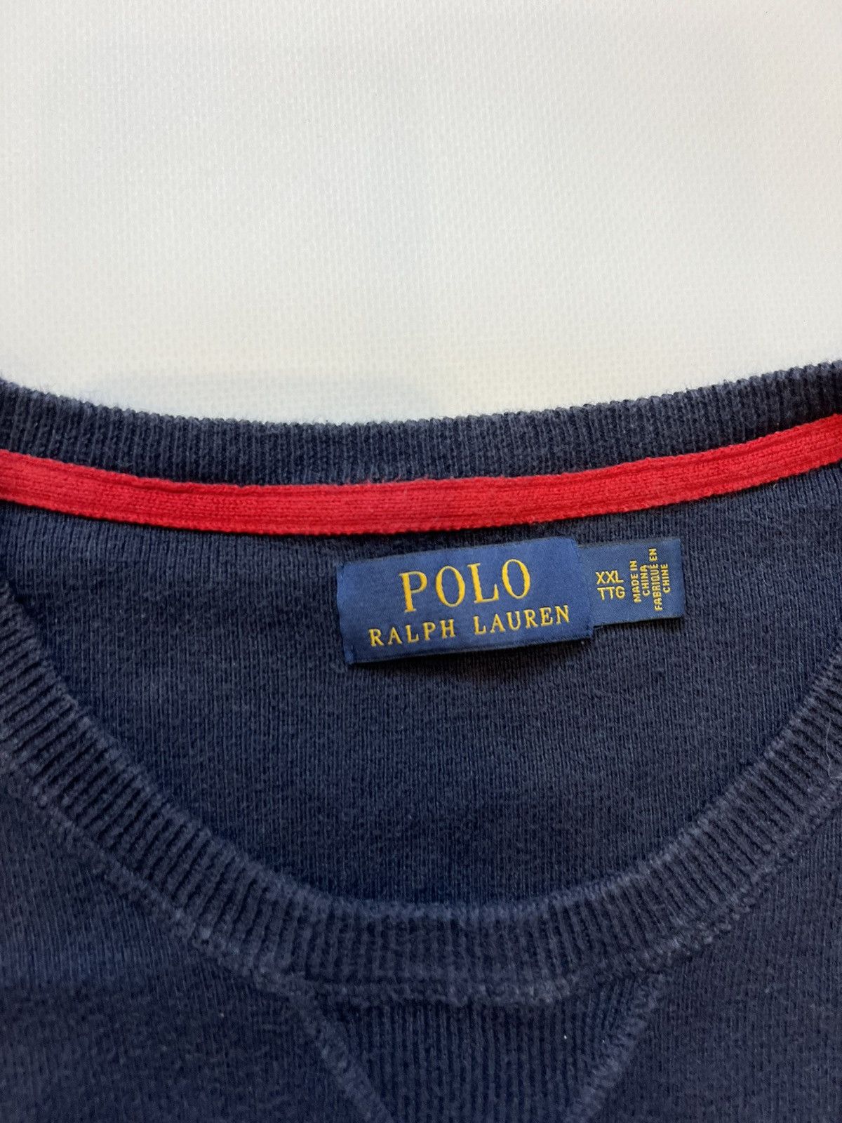 Polo Ralph Lauren Polo Ralph Lauren Blue Sweater Big Logo Classic Basic Size US XXL / EU 58 / 5 - 4 Thumbnail