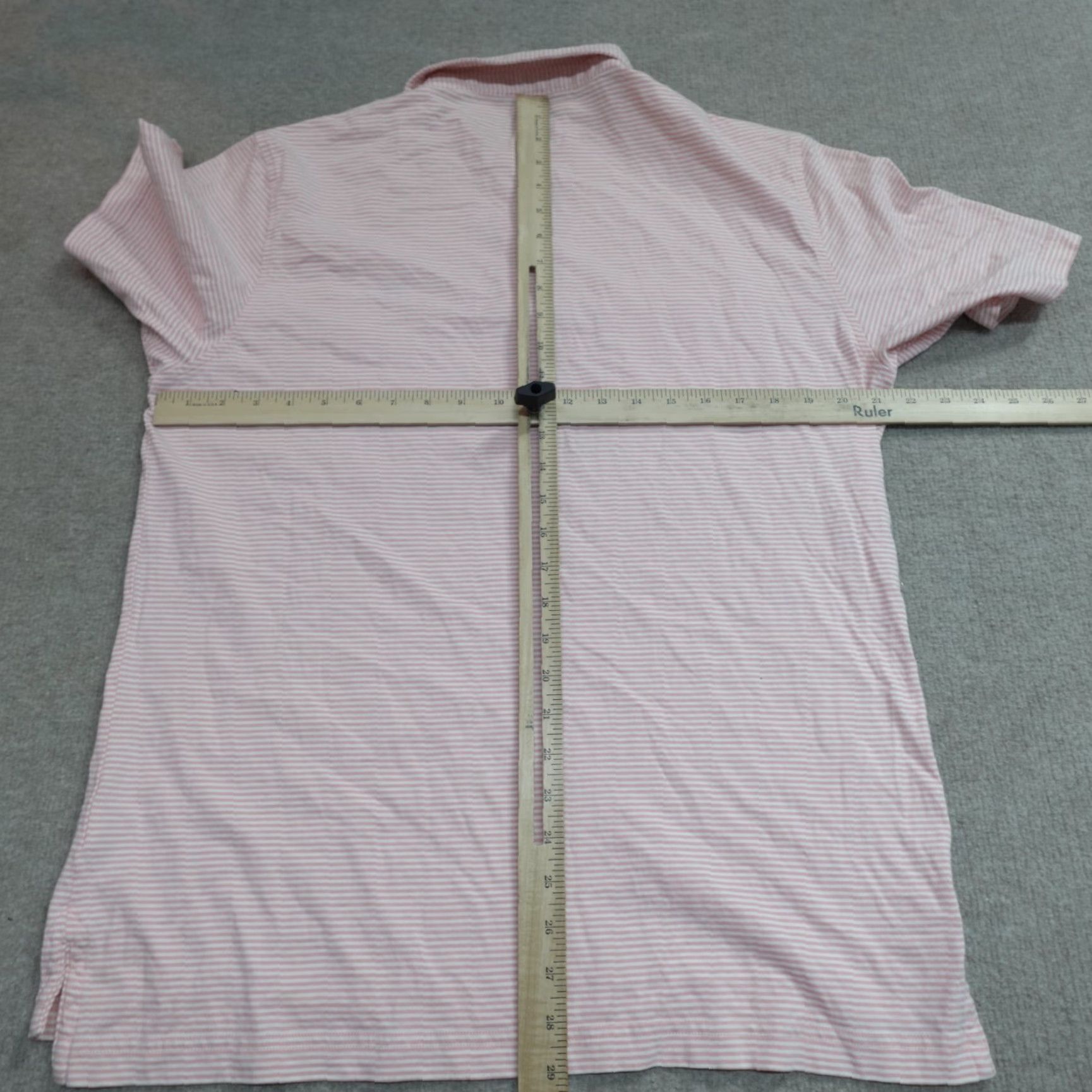 Southern Proper Southern Proper Polo Shirt XL Pink Striped Pocket Embroidered Men Shirt Size US XL / EU 56 / 4 - 6 Thumbnail