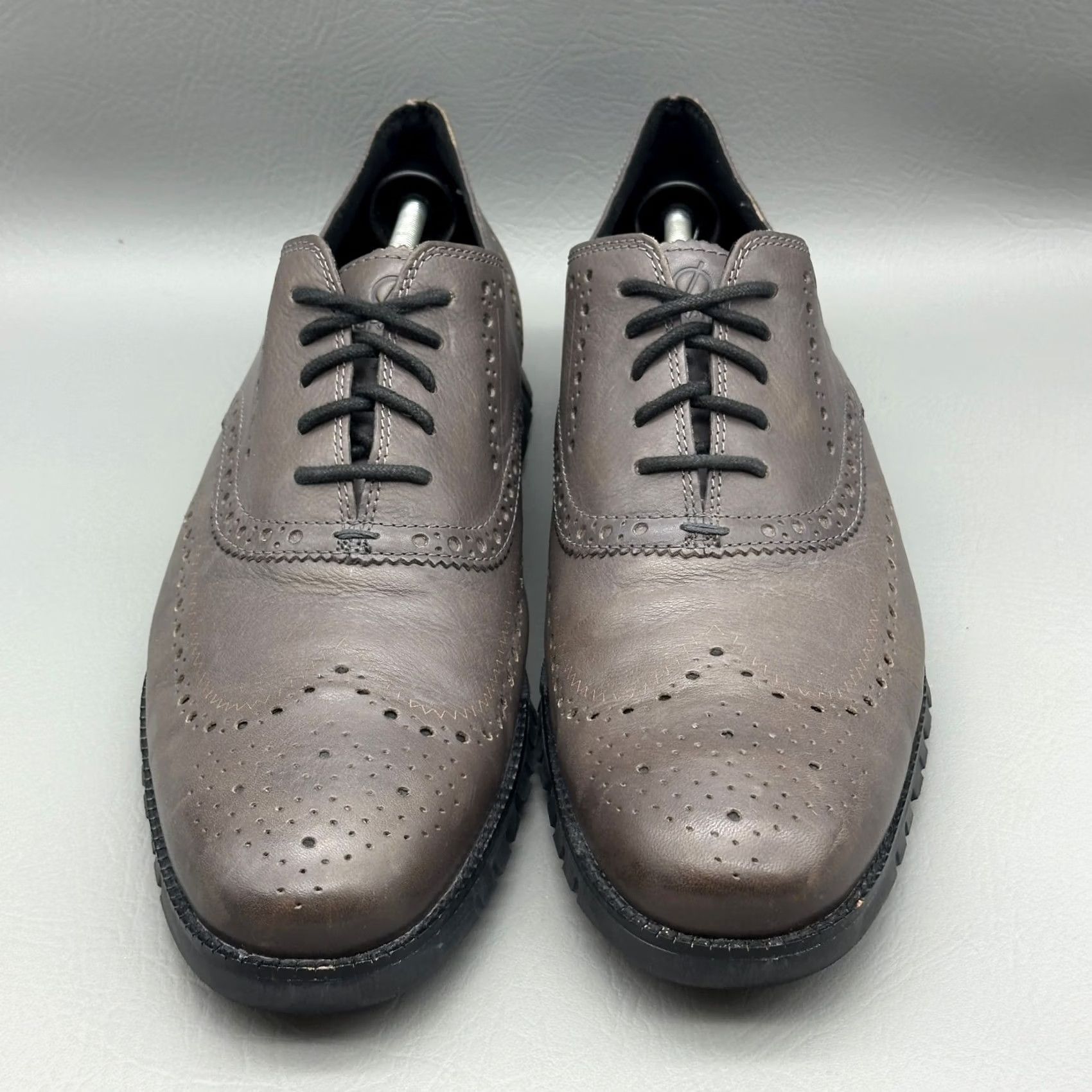 Cole Haan Cole Haan ZeroGrand Mens Size 13 M Gray Leather Wingtip Oxford Sneaker C30720 Size US 13 / EU 46 - 6 Thumbnail