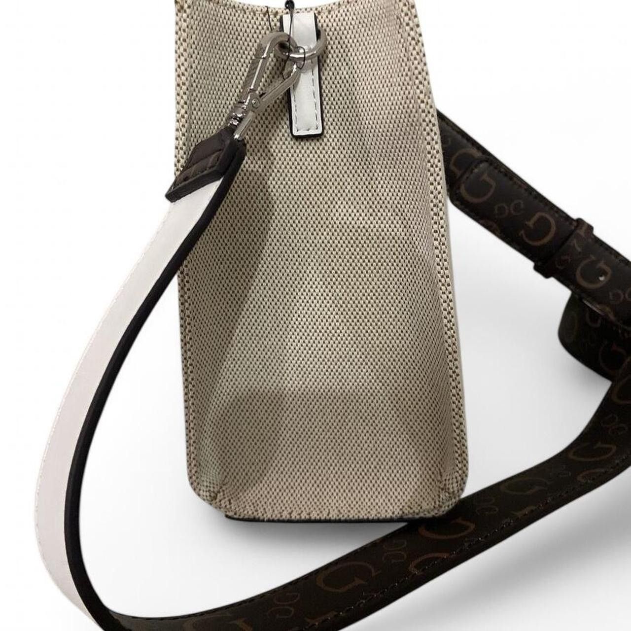 Guess Guess PANYA Tote Bag Canvas Logo Authentic New With Tags Size ONE SIZE - 7 Thumbnail