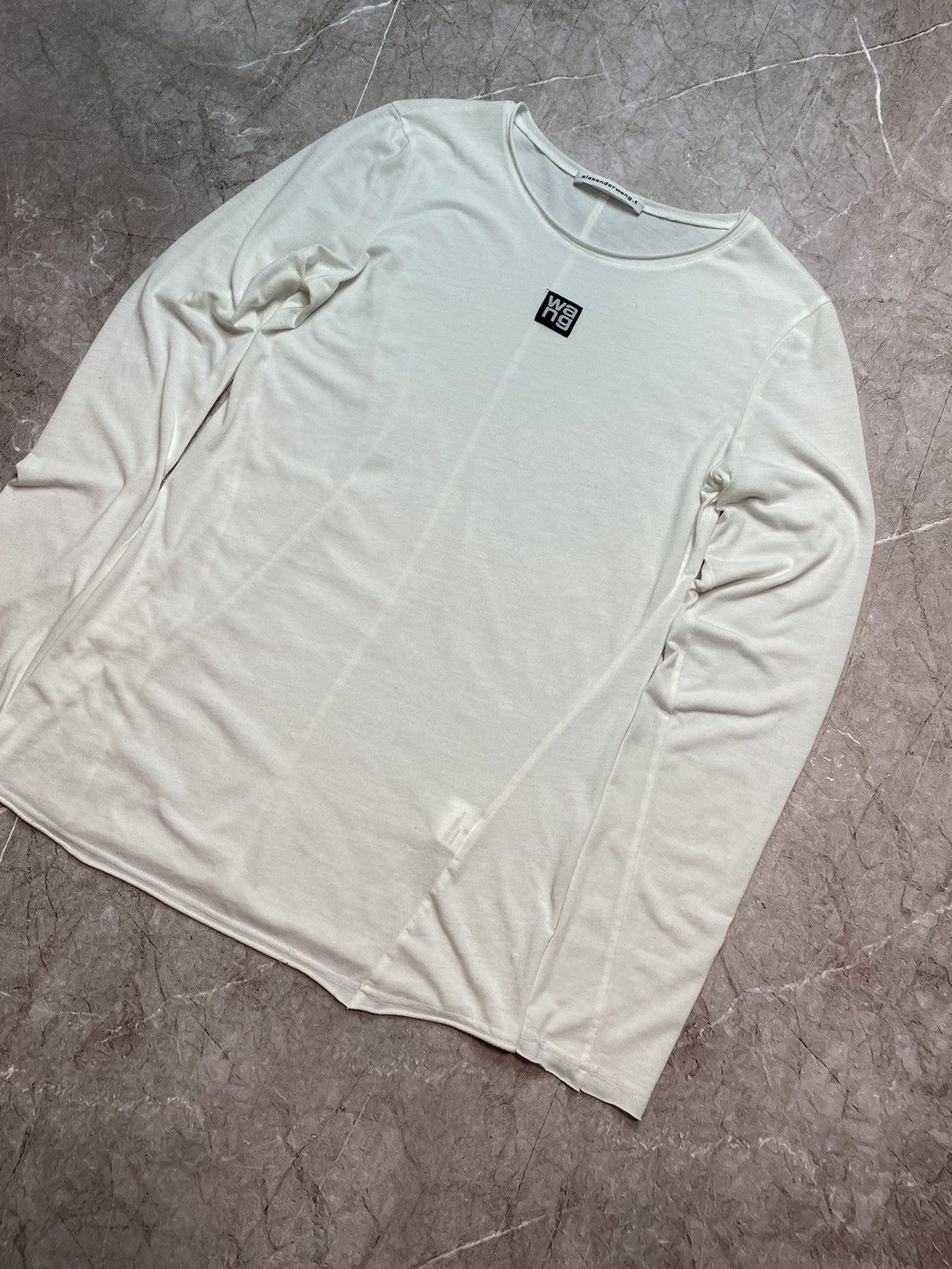 Alexander Wang × Vintage Alexander wang silk longsleeve tee t-shirt Size US L / EU 52-54 / 3 - 2 Thumbnail