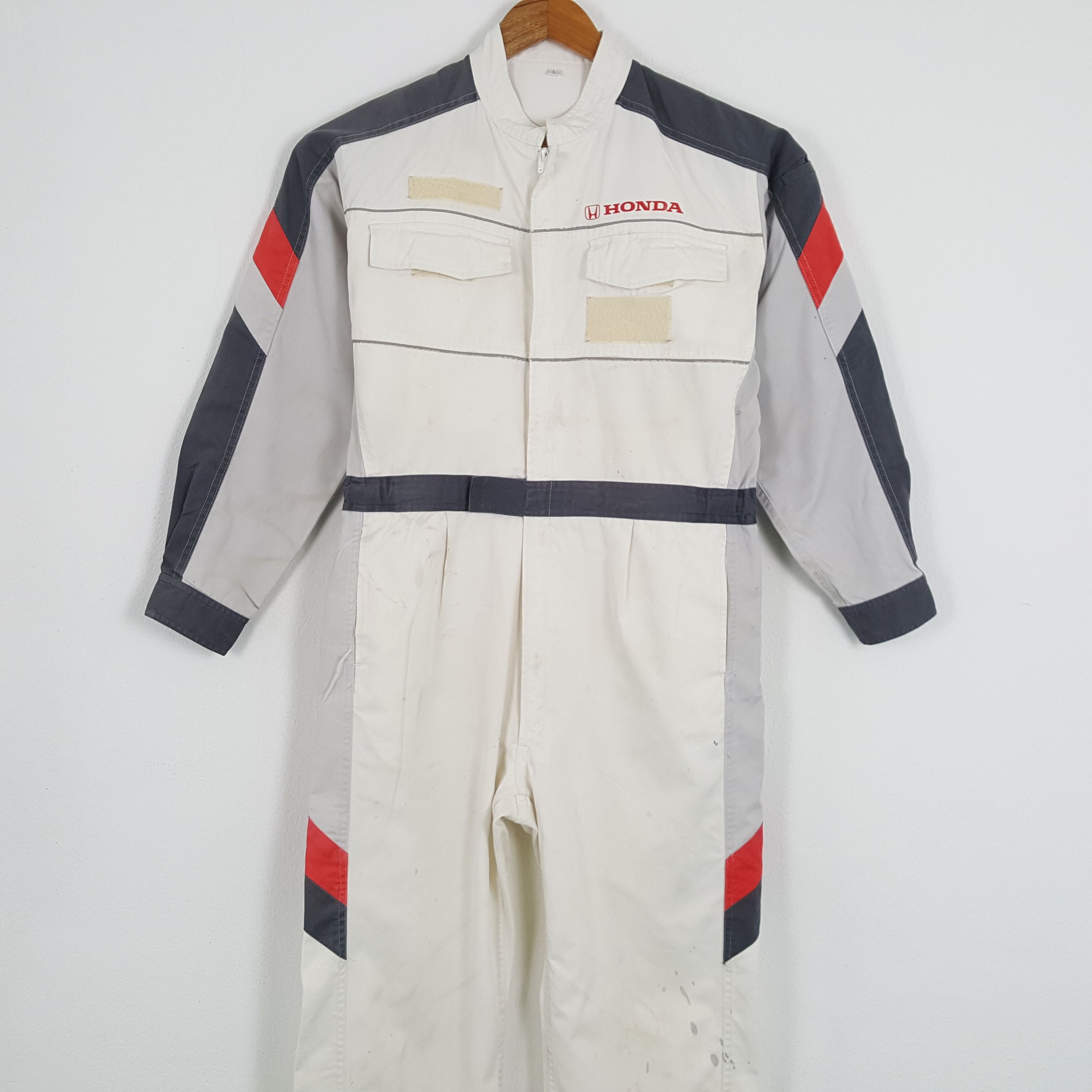 Honda × Vintage Vintage HONDA Japanese Racing Formula One Coverall Jacket Size US M / EU 48-50 / 2 - 5 Thumbnail