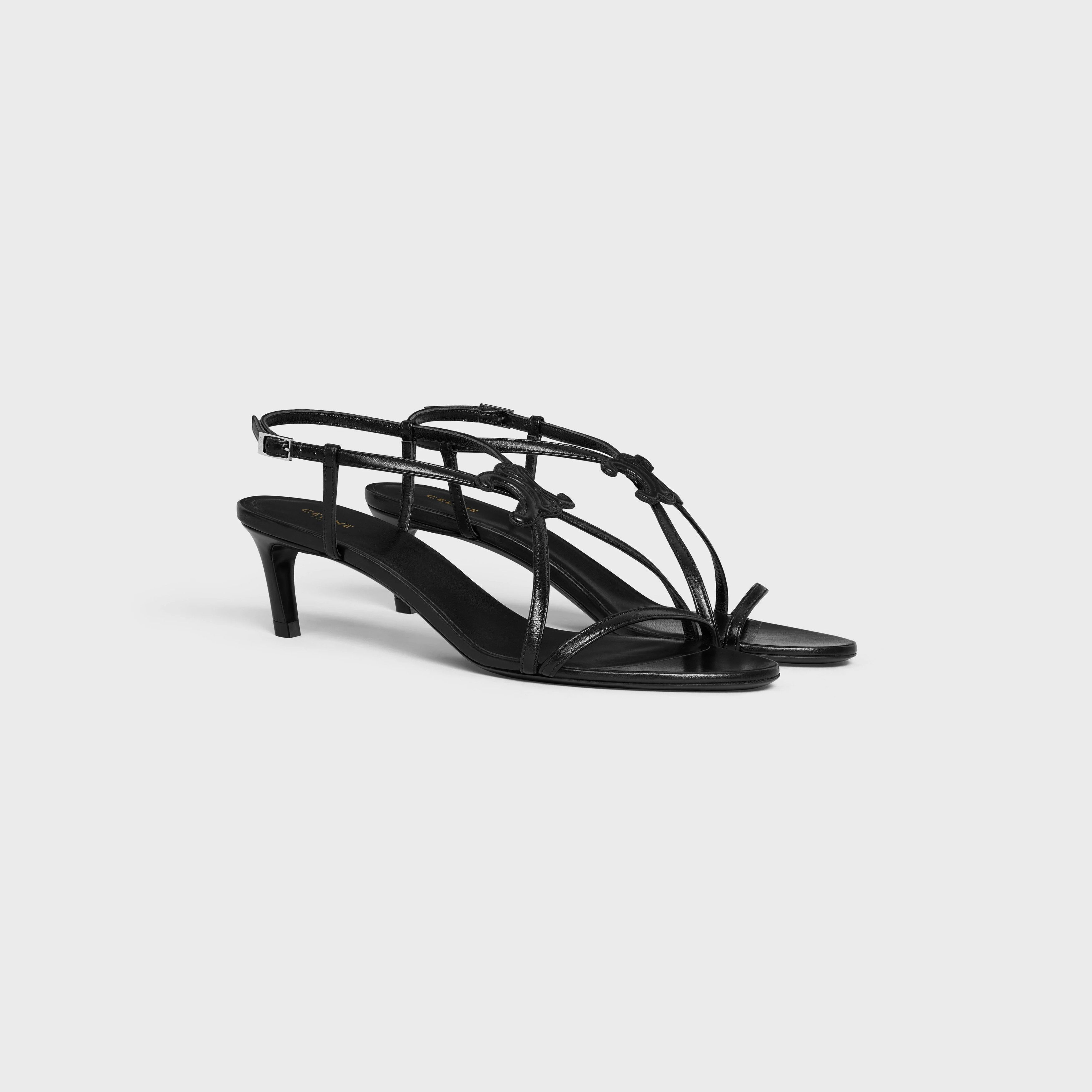 Celine o1bcso1str0925 358033958C Cuir Triomphe Sandals in Black Size US 6 / IT 36 - 2 Thumbnail