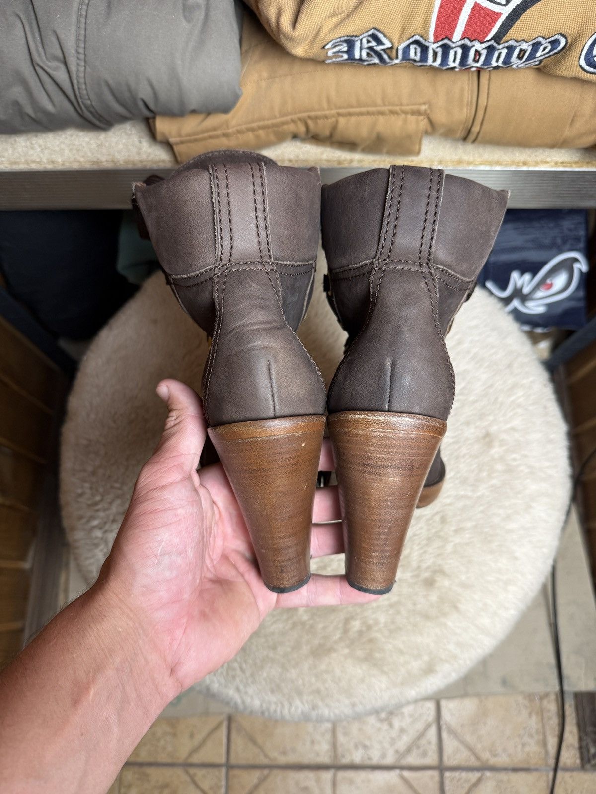 Dolce & Gabbana D&G Dolce & Gabbana Vintage Brown Leather Boots Size US 8 / IT 38 - 6 Thumbnail