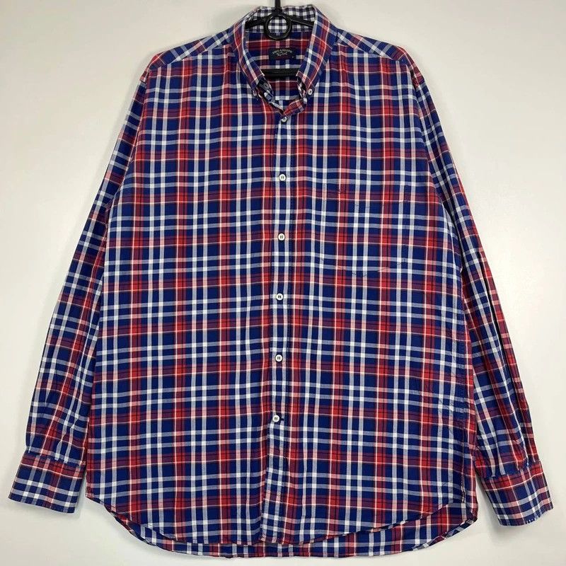 Paul & Shark Paul And Shark Yachting Plaid Long Sleeve Shirt Size L Size US L / EU 52-54 / 3 - 1 Thumbnail
