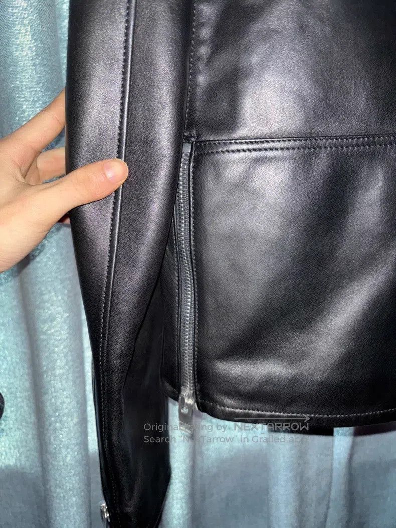 Saint Laurent Paris Saint Laurent Paris Stand Collar Double Zip Leather Jacket Size US M / EU 48-50 / 2 - 5 Thumbnail