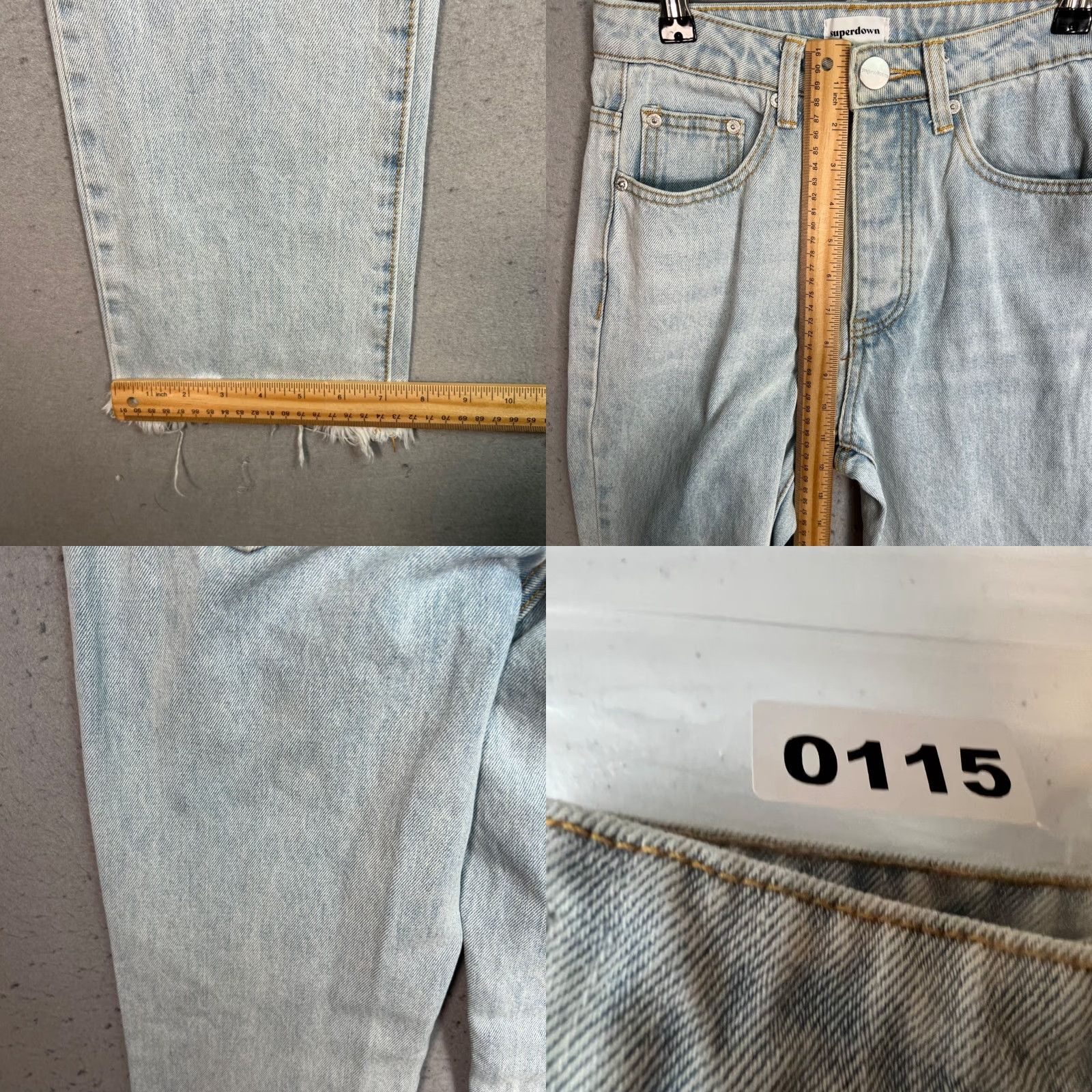superdown Superdown Jeans Adult Womens 26 Light Wash High-Waisted Distressed Hem Blue Denim Size 26" / US 2 / IT 38 - 8 Thumbnail