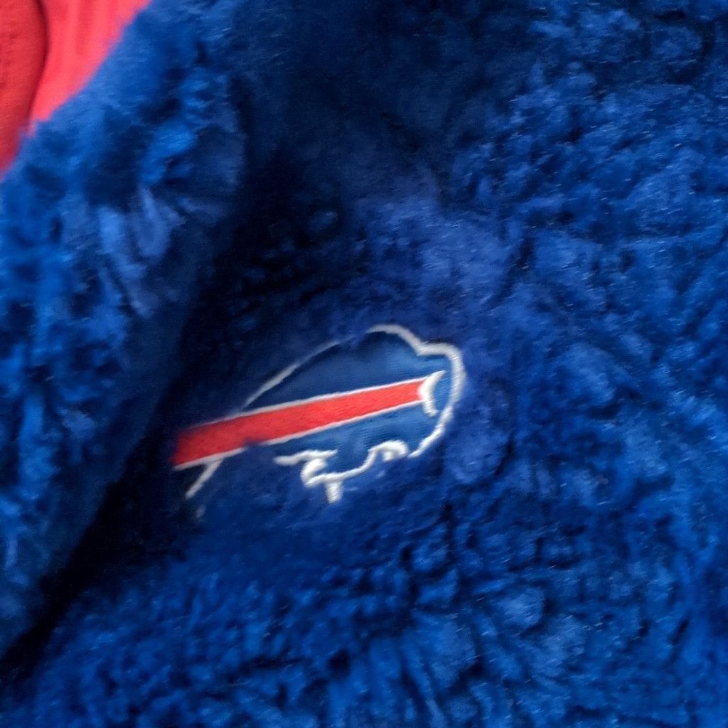 G-III GIII Blue Red Fleece Buffalo Bills Pullover Size Small Size S / US 4 / IT 40 - 3 Thumbnail