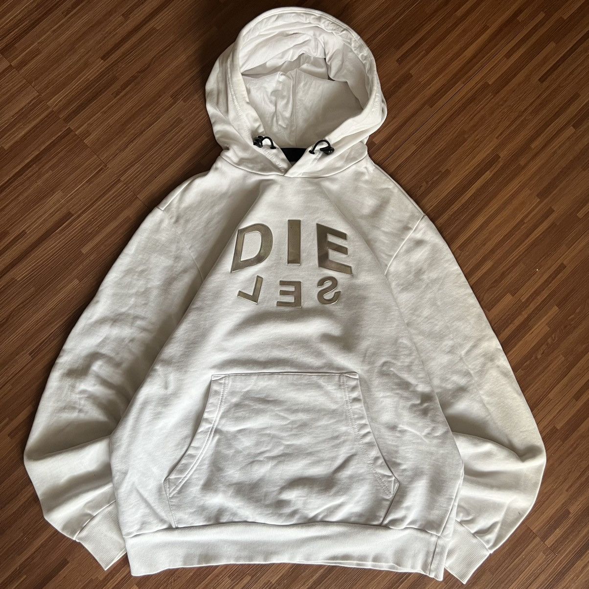 Diesel “DIESEL” WHITE HOODIE Size US L / EU 52-54 / 3 - 1 Thumbnail
