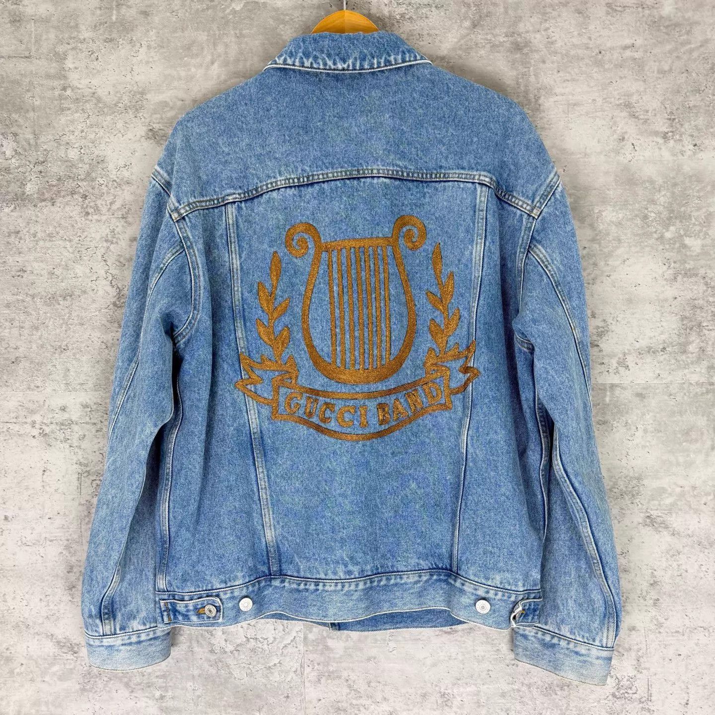 Gucci Gucci Logo Embroidered Denim Jacket 48 (95 New) Size US M / EU 48-50 / 2 - 2 Thumbnail