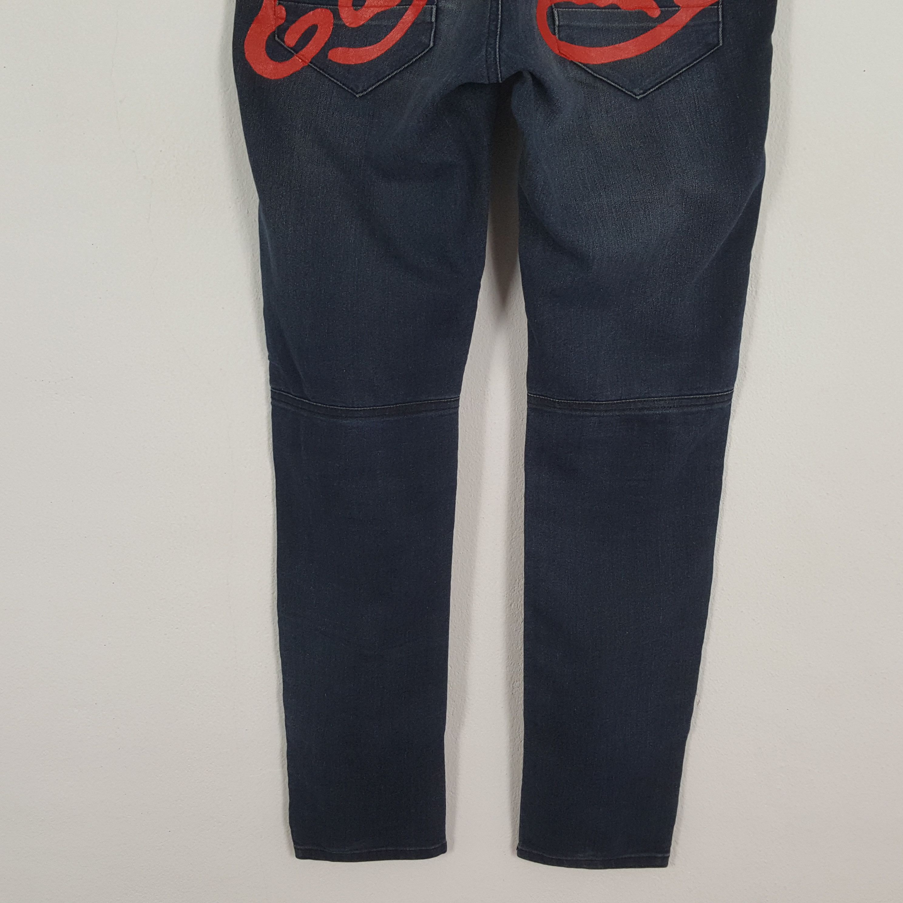 Ed Hardy × Vintage ED HARDY Streetwear Fashion Style Custom Art Jeans Size 30" / US 8 / IT 44 - 3 Thumbnail