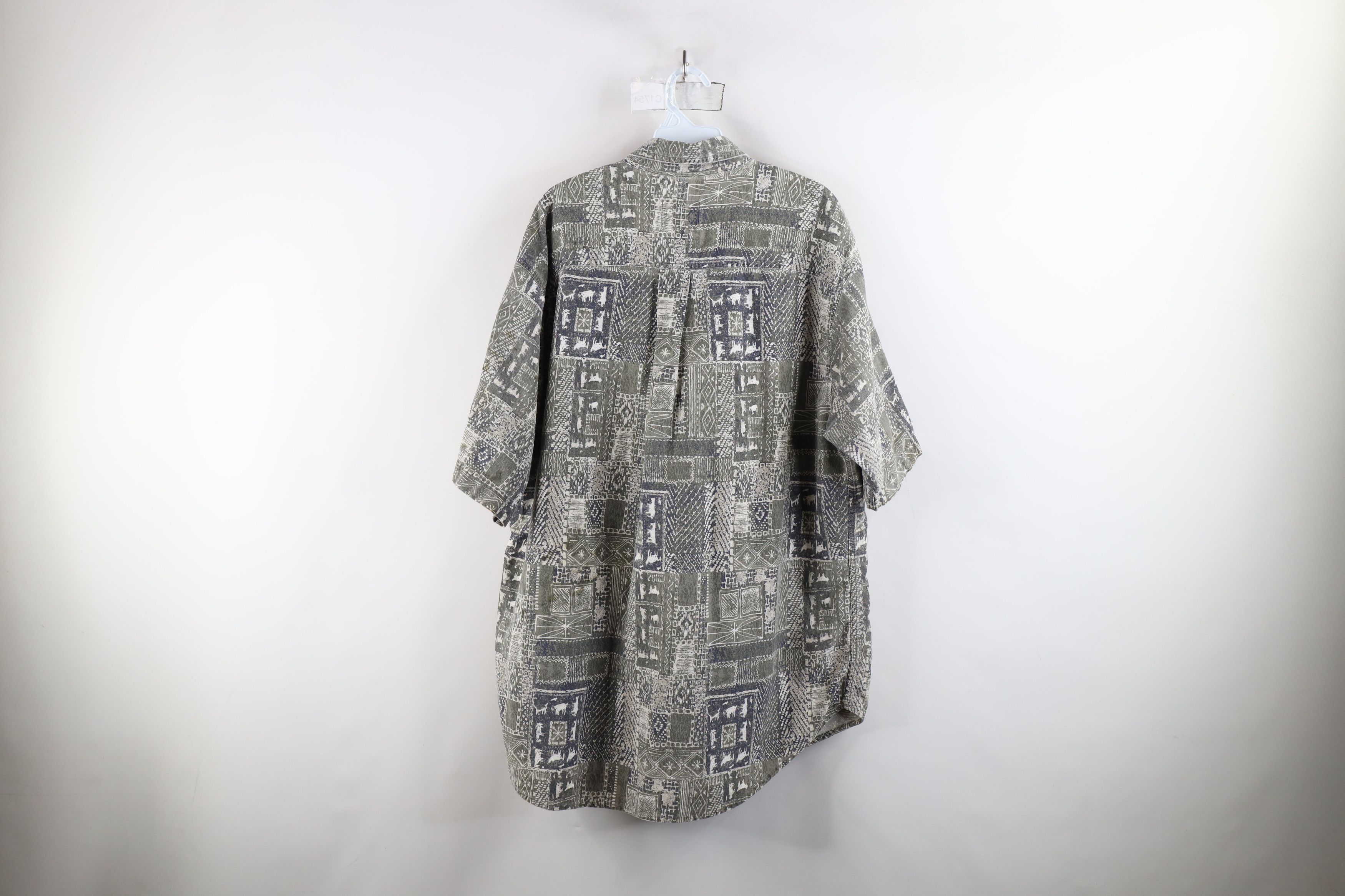 Vintage × Woolrich Woolen Mills Vintage 90s Woolrich Hawaiian Luau Button Down Shirt Size US XL / EU 56 / 4 - 9 Thumbnail