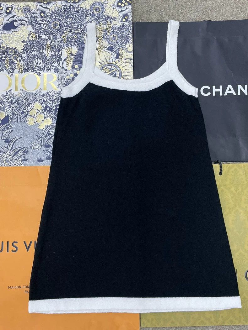 Chanel chanel Black and white colour-blocked strap dress Size S / US 4 / IT 40 - 3 Thumbnail