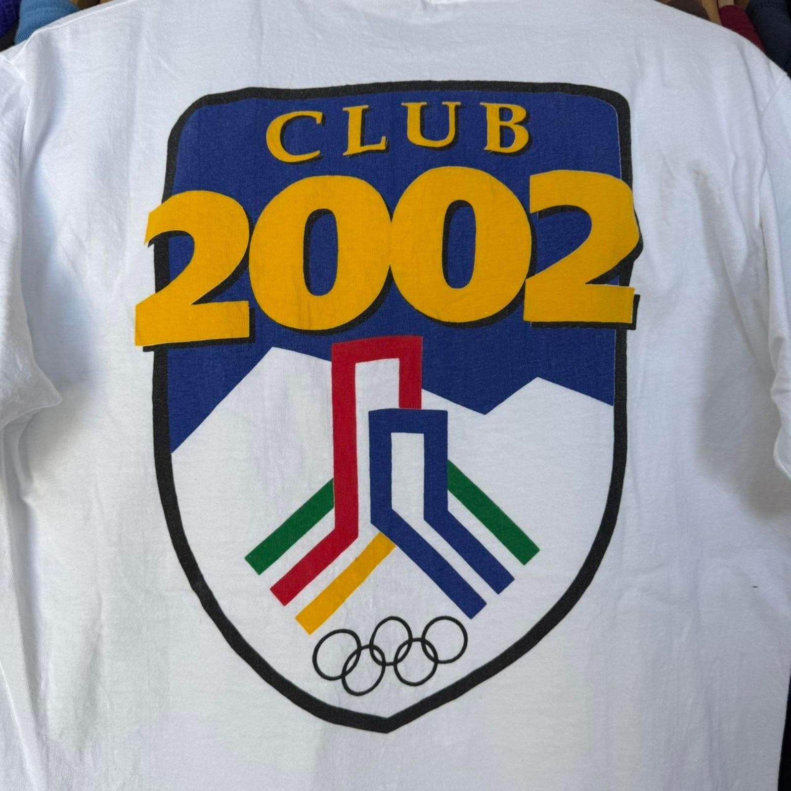 Hanes Vintage Club 2002 Olympics T-Shirt White Single Stitch Size US M / EU 48-50 / 2 - 2 Thumbnail
