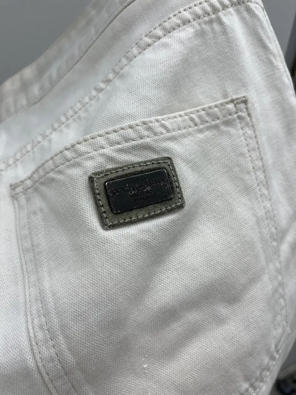 Dolce & Gabbana Vintage Dolce & Gabbana White Denim Pants Jeans Size US 36 / EU 52 - 3 Thumbnail