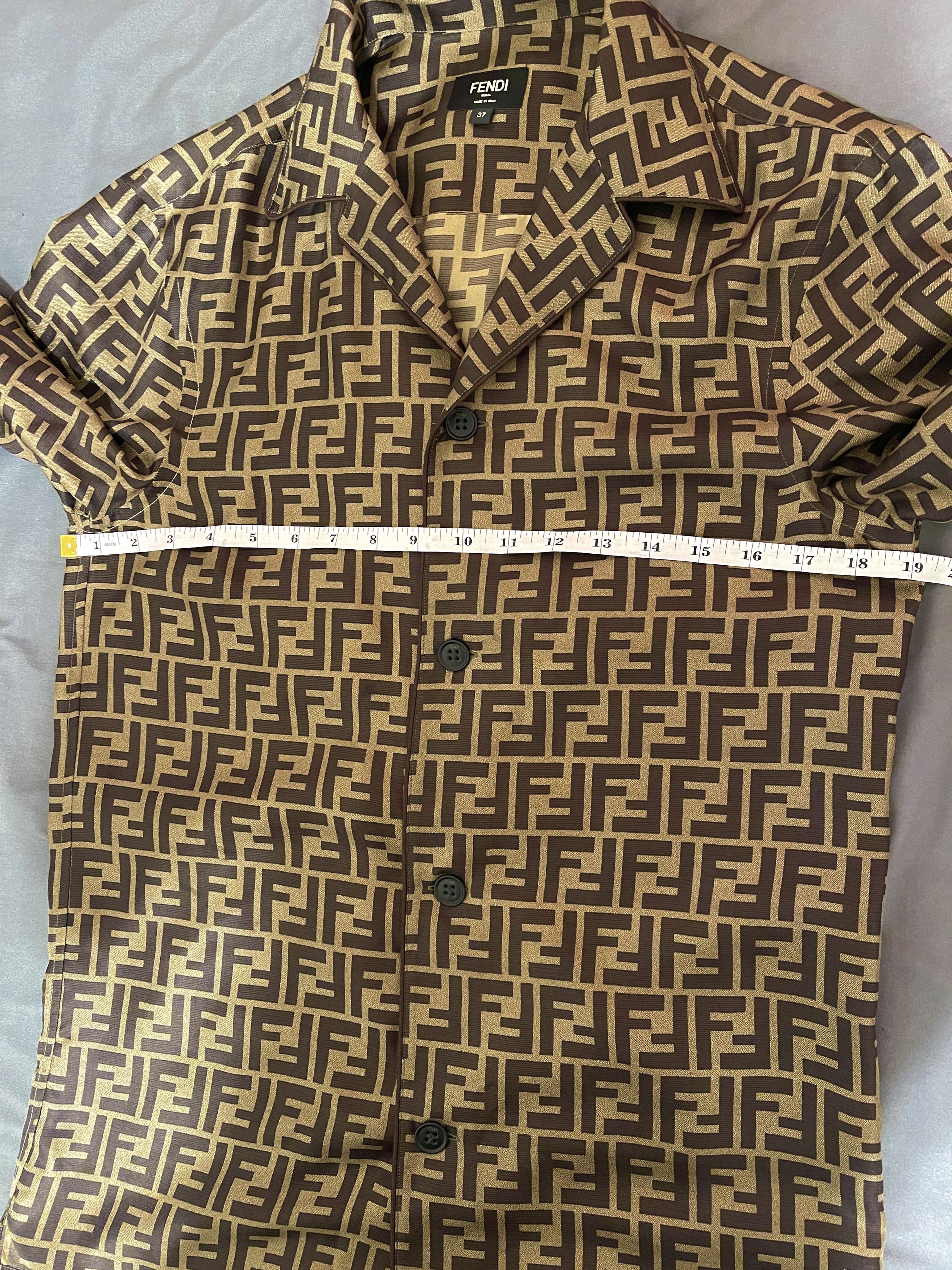 Fendi Fendi Brown Silk Shirt - Rare Size US XS / EU 42 / 0 - 4 Thumbnail