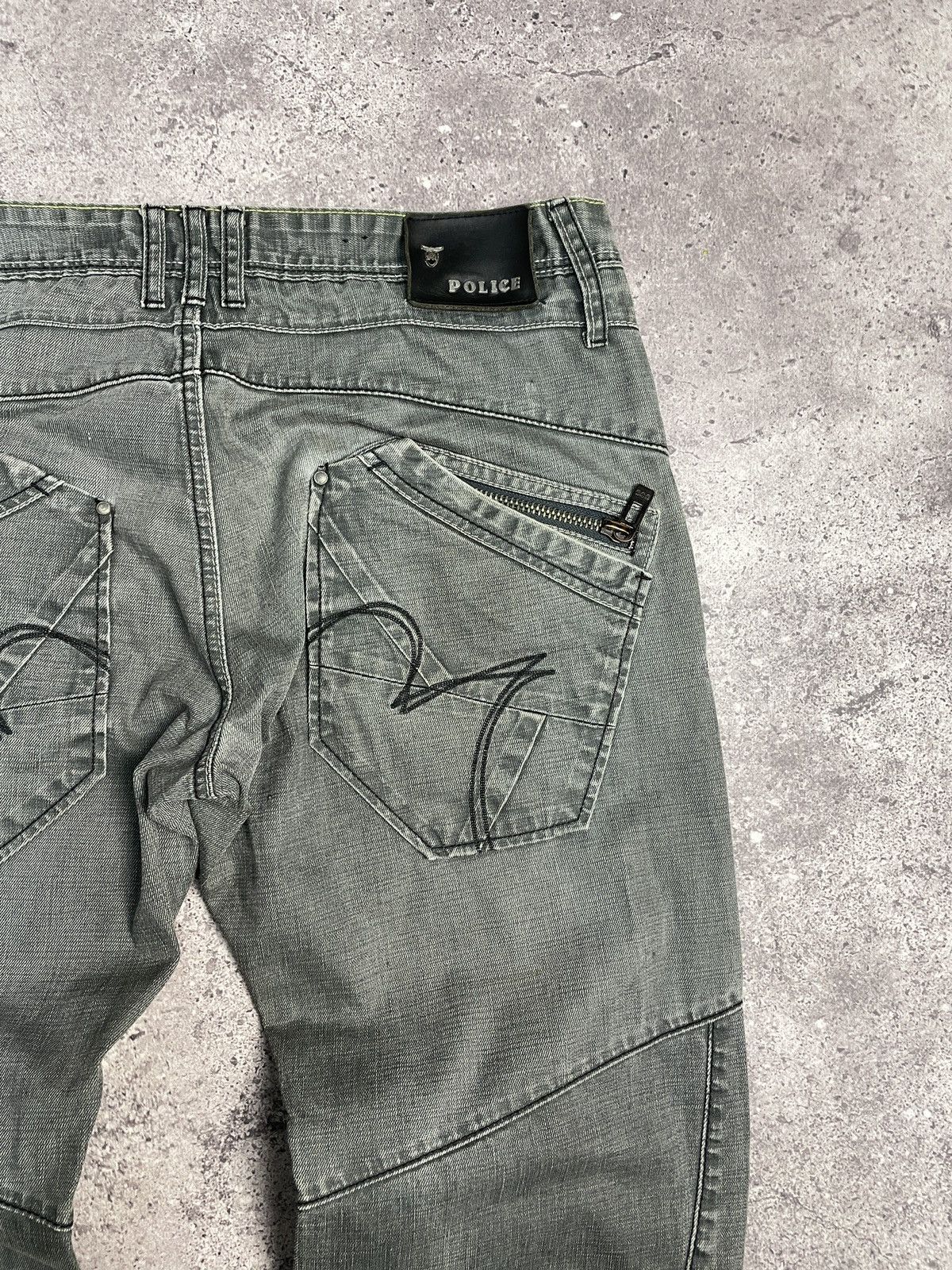 Vintage Vintage Distressed Y2K Police Cargo Jeans Pants Size US 34 / EU 50 - 15 Thumbnail