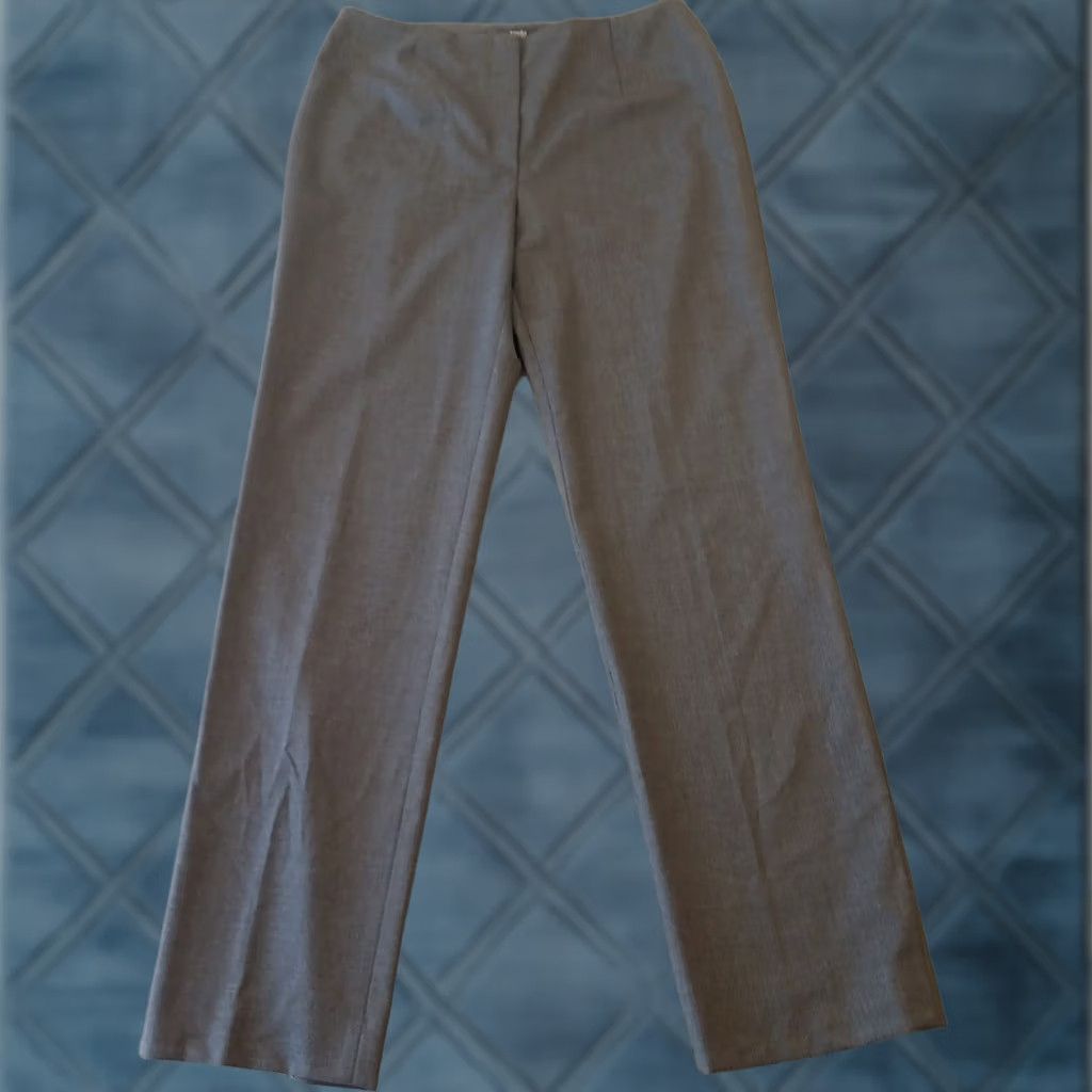 Zanella Zanella Dress Pants Womens Size 8 Gray Wool Blend Stretch 30x30 High Rise Italy Size 30" / US 8 / IT 44 - 1 Thumbnail