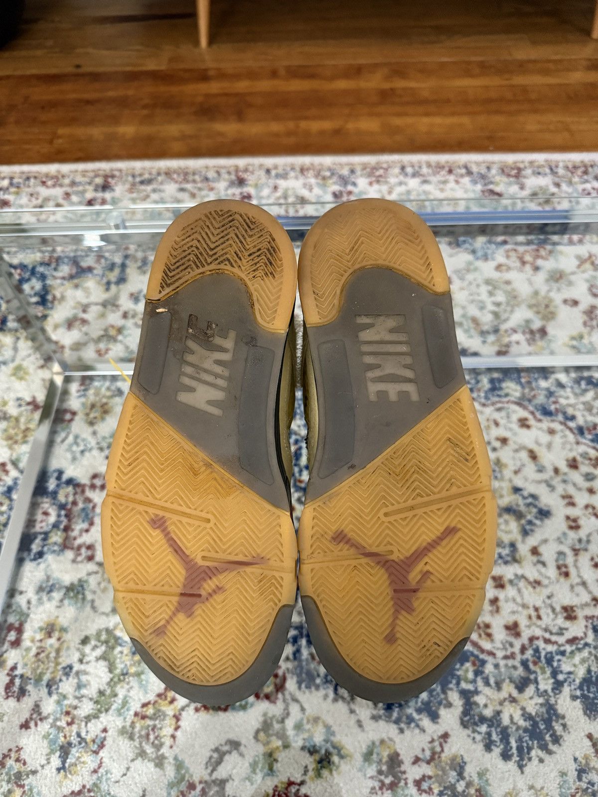 Nike × Off-White Nike x Off White Jordan 5 Sail Size US 10.5 / EU 43-44 - 4 Thumbnail