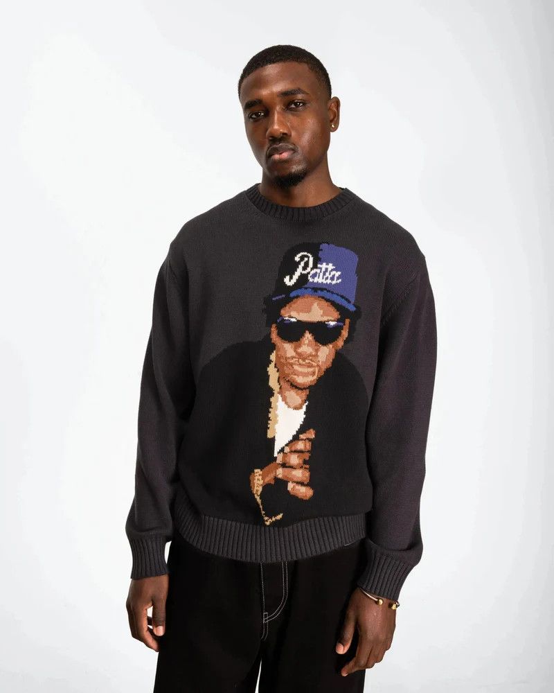 Patta o1mle0426 Patta Old School Knitted Sweater in Black Size US XXL / EU 58 / 5 - 3 Thumbnail
