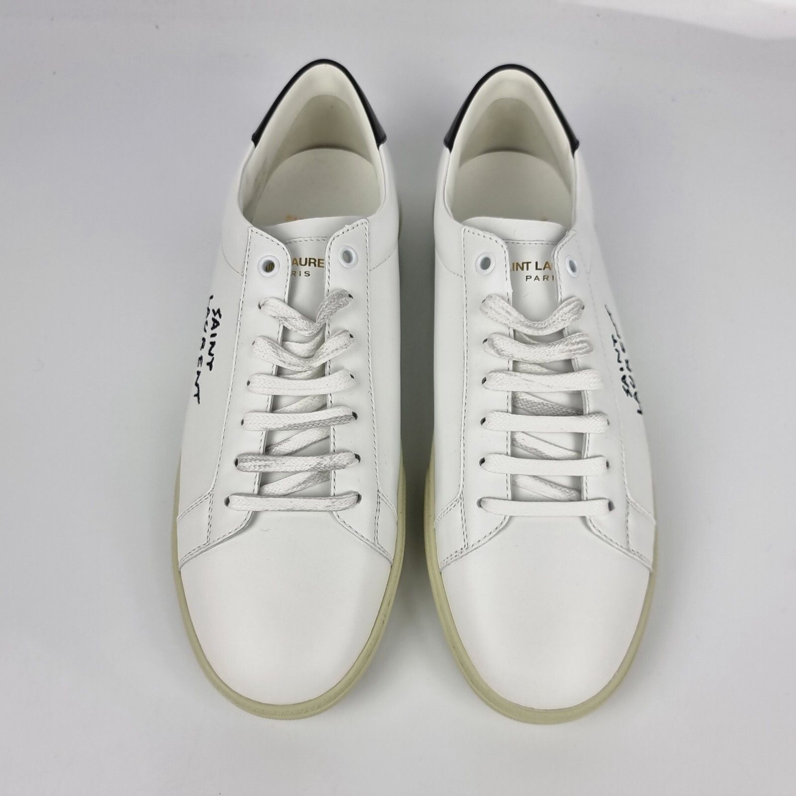 SAINT LAURENT Court White Low Top Sneakers New (Euro Size:6;