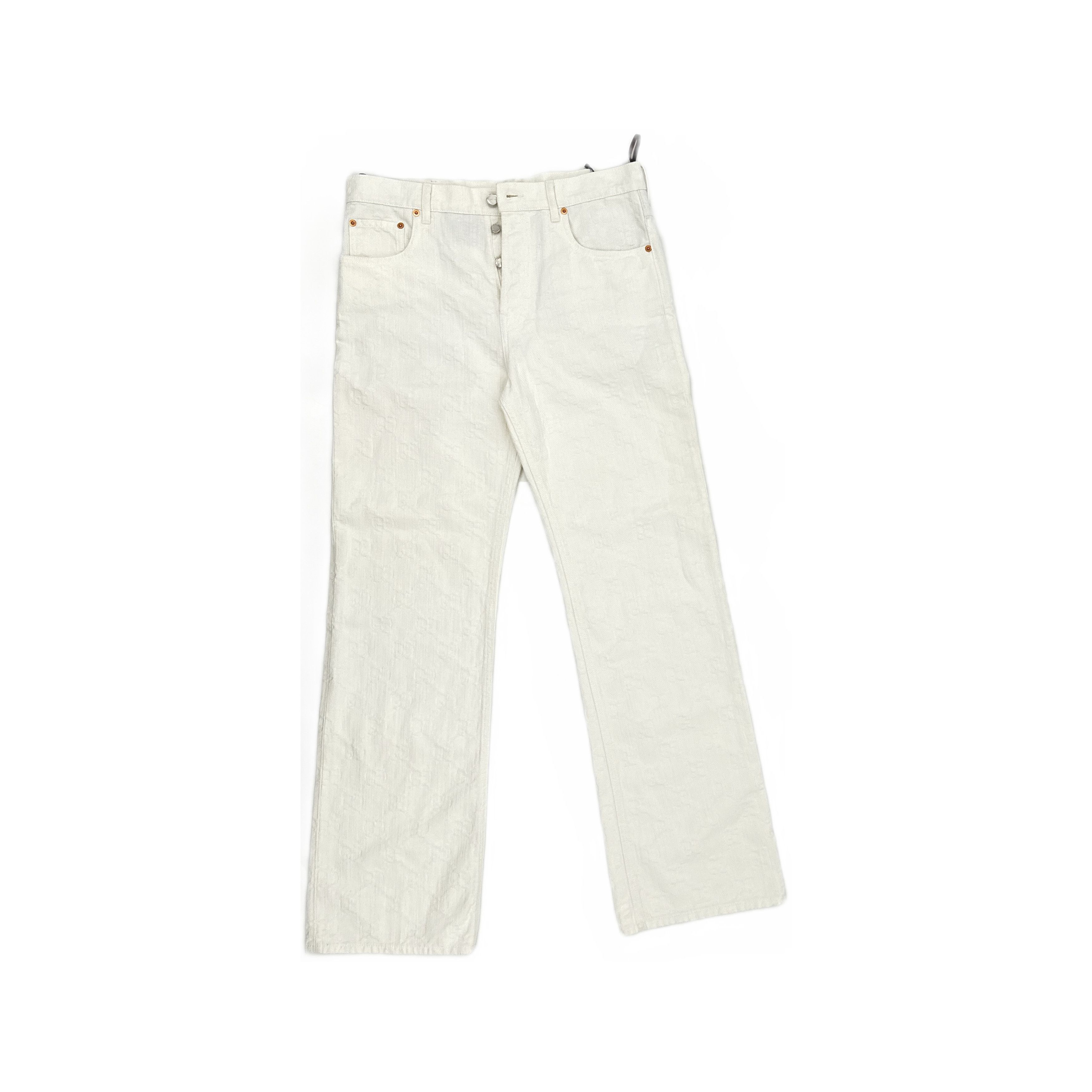 Gucci Gucci GG Embossed Denim Jeans Size 34 Size US 34 / EU 50 - 1 Thumbnail