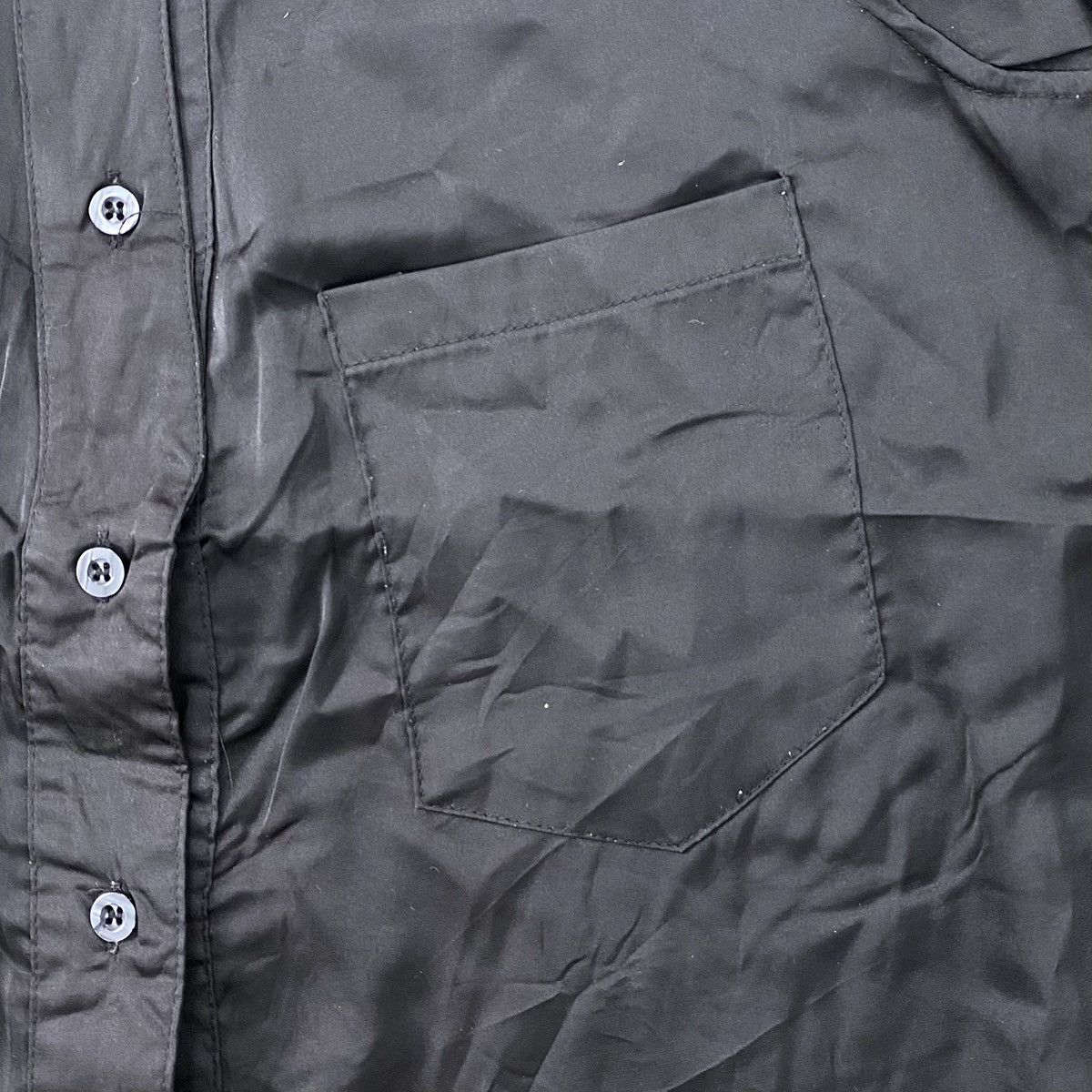 Alexander Wang Vintage Alexander Wang Silk Luxury Black Button Up Shirt Size M / US 6-8 / IT 42-44 - 8 Thumbnail