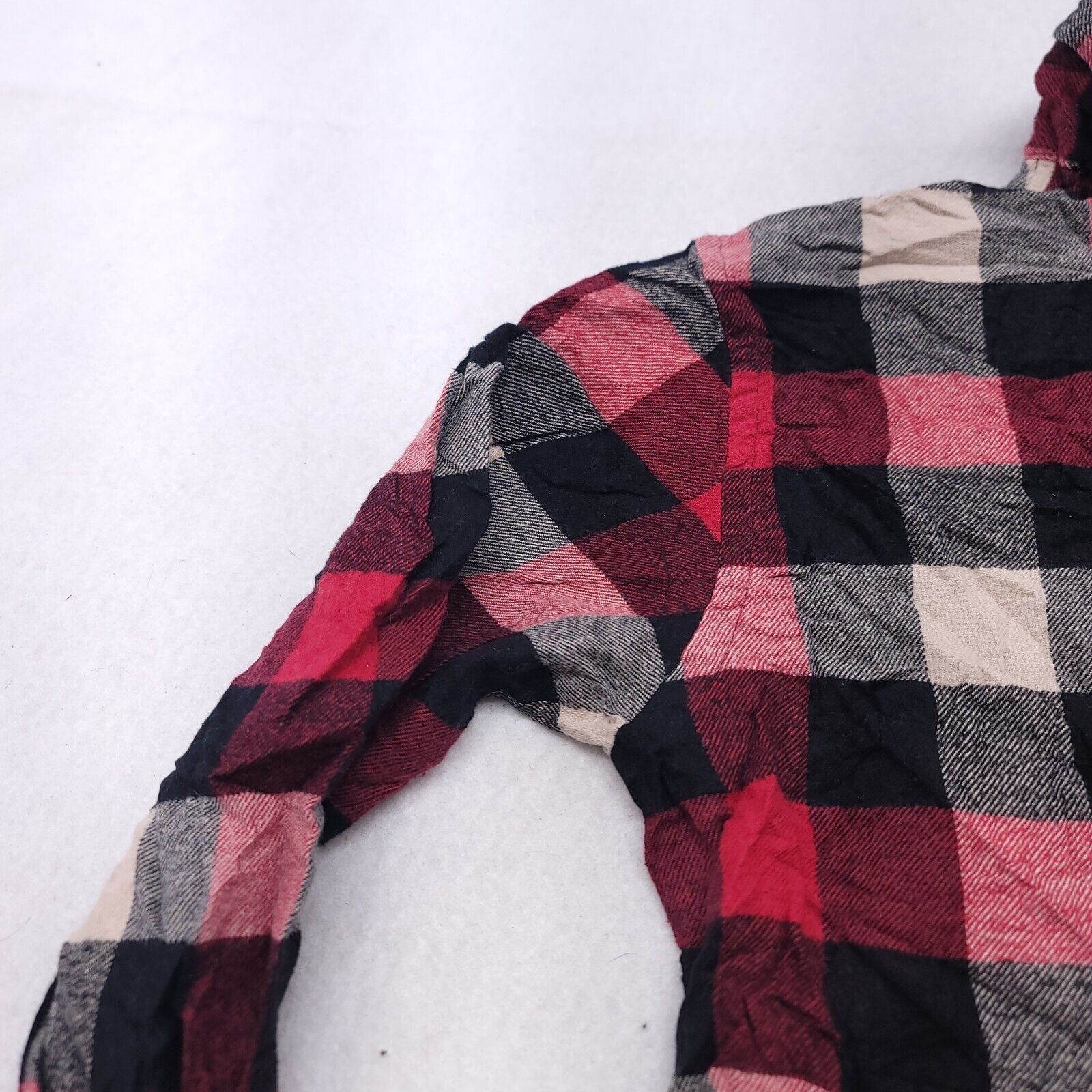 Croft & Barrow Croft & Barrow Gingham Flannel Shirt Mens Size S Red Black Size US S / EU 44-46 / 1 - 4 Thumbnail
