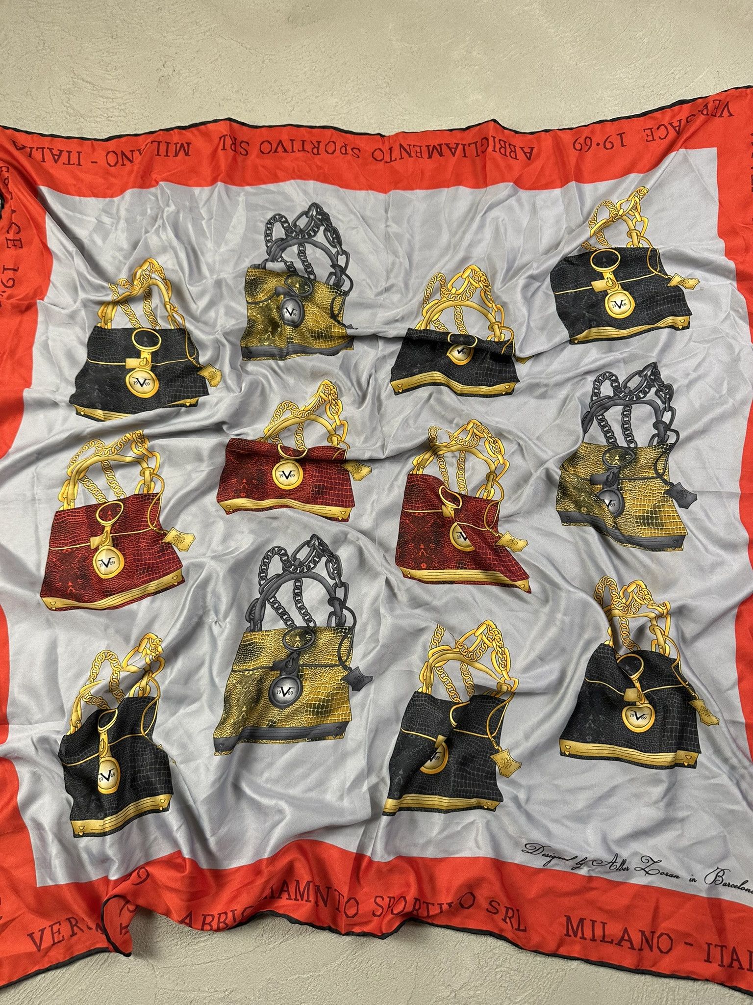 Designer × Versace Versace 19V69 Luxury Bags Scarf Size ONE SIZE - 4 Thumbnail