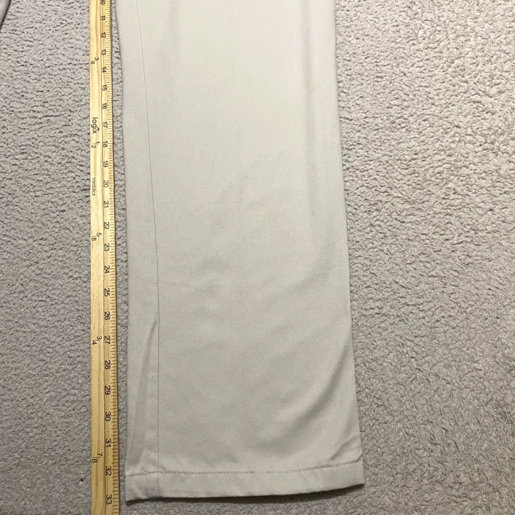 Vintage Cabela's Pants Mens 36x34 Beige Straight Chino Casual Business Khaki Pockets Cargo Flat Front Regular Rise Mid 10-12 in Denim? Size US 36 / EU 52 - 7 Thumbnail
