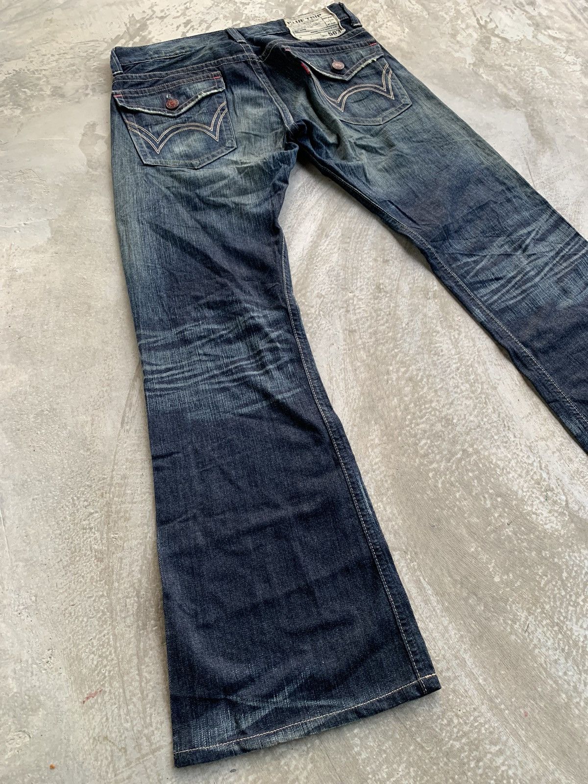 Edwin × Japanese Brand × Vintage Edwin Denim Blue Trip 503 Vintage Size US 34 / EU 50 - 18 Thumbnail