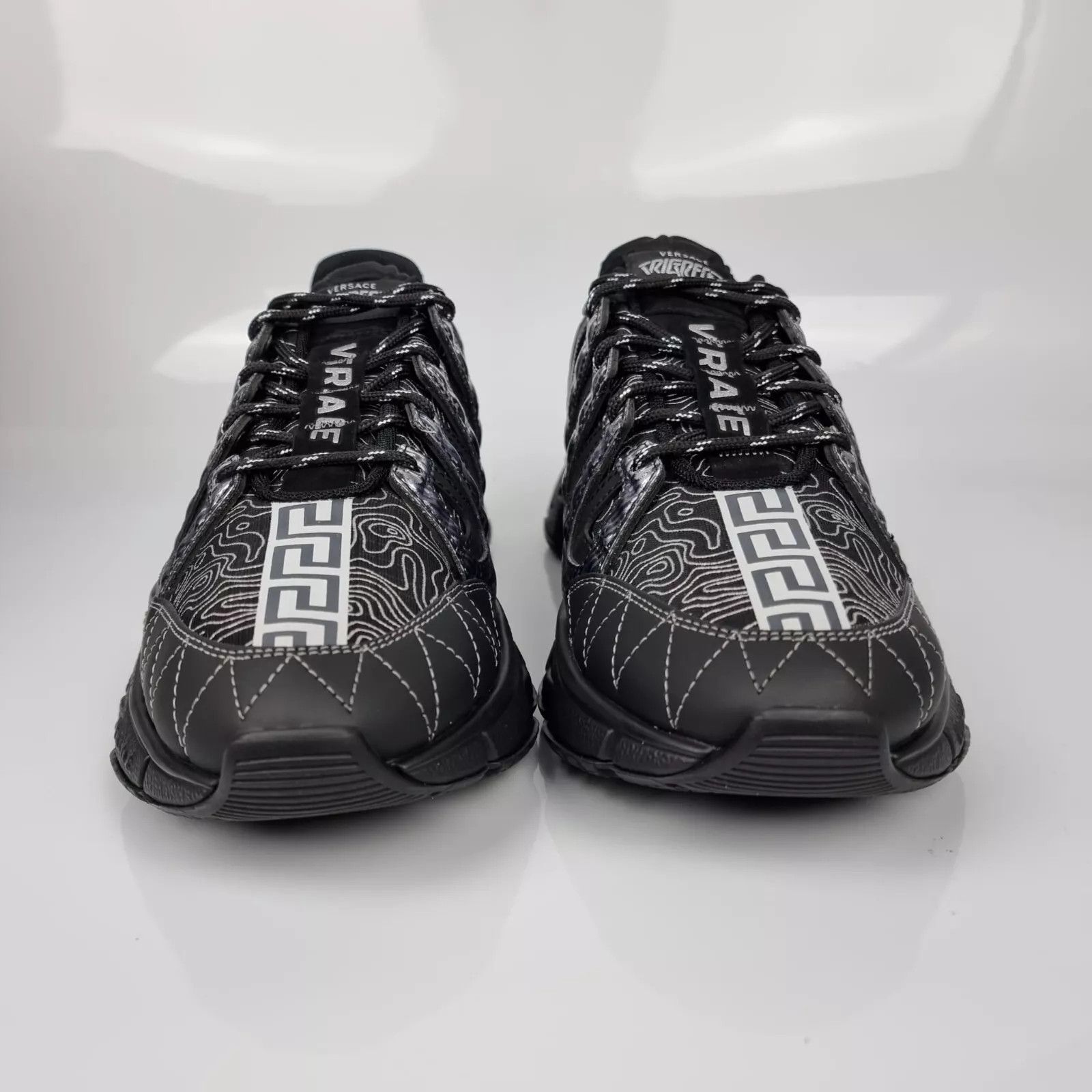 Versace Versace Trigreca Black Sneakers New Size US 7 / EU 40 - 4 Thumbnail