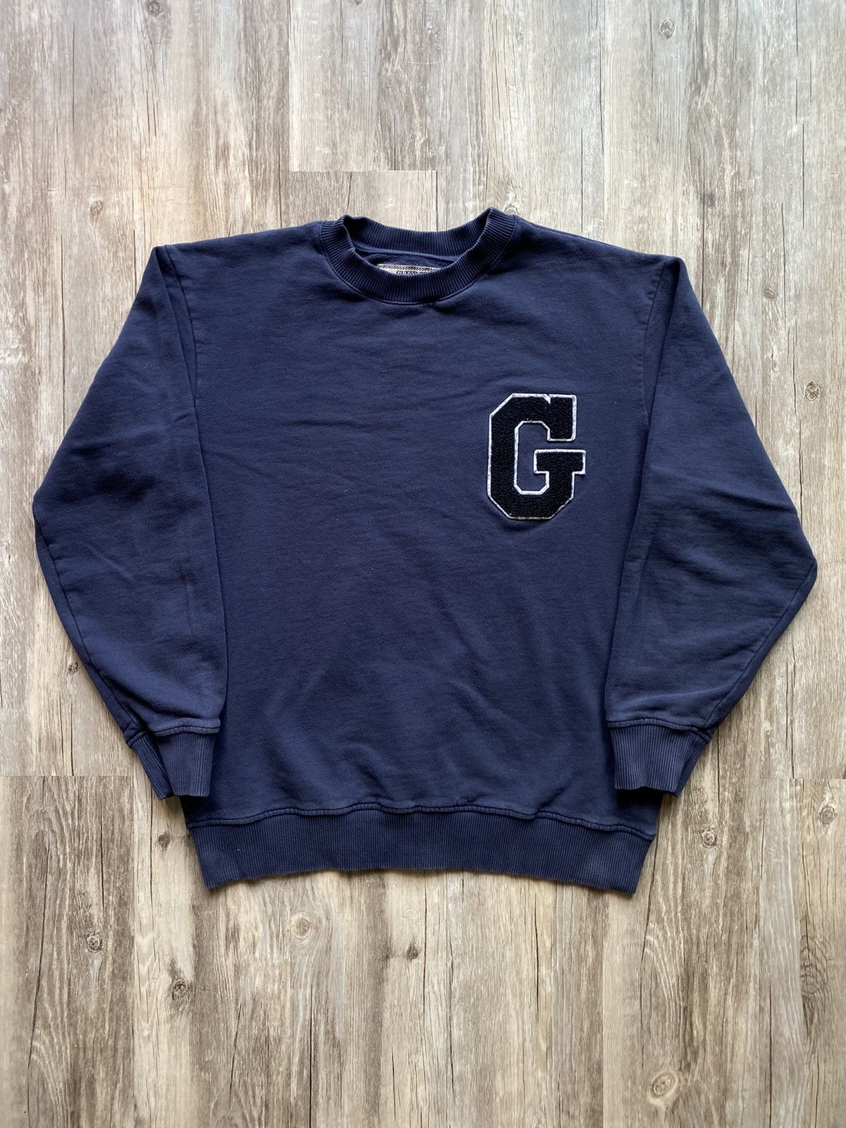 Guess Guess Blockletter G Patch Crewneck Size US S / EU 44-46 / 1 - 1 Thumbnail